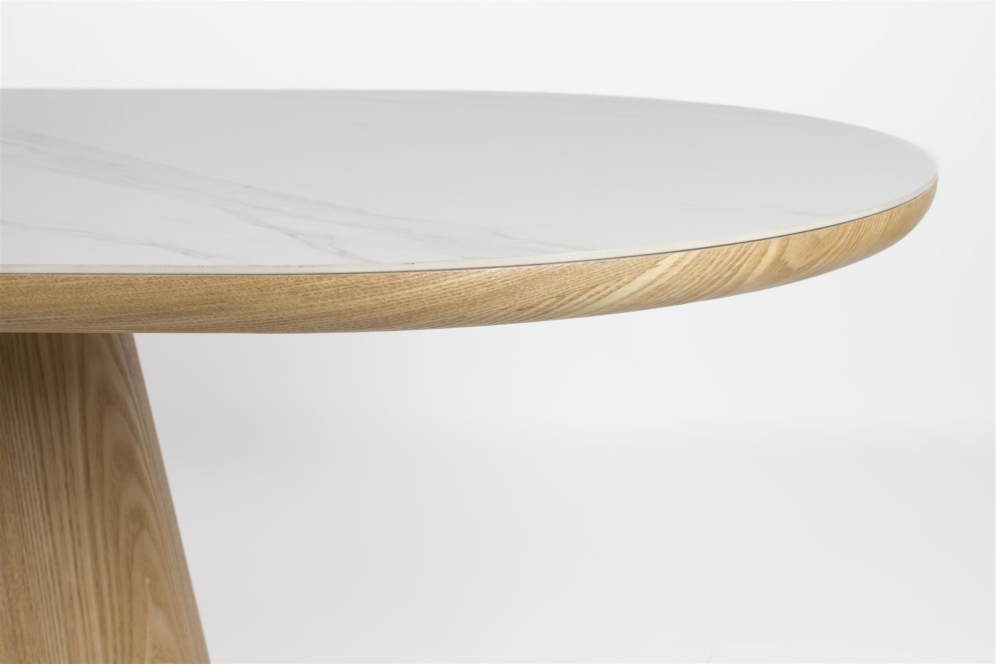 Houten ALMIRA tafel met marmerimitatie