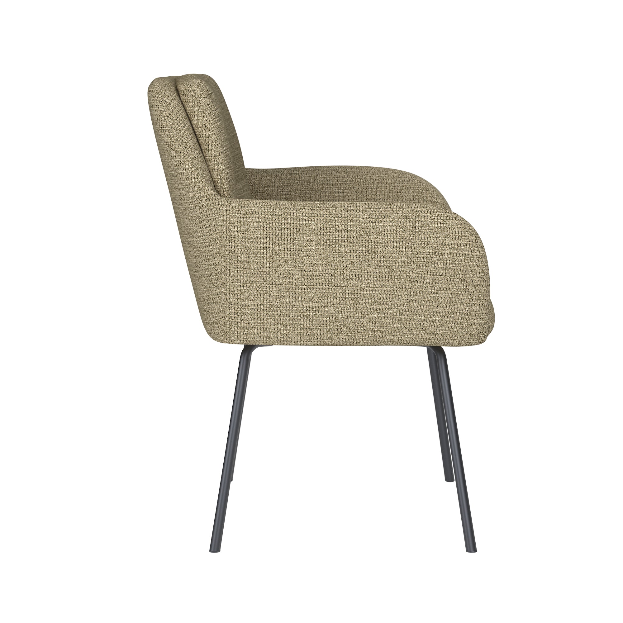 Stuhl PETE grün mit schwarzem Gestell