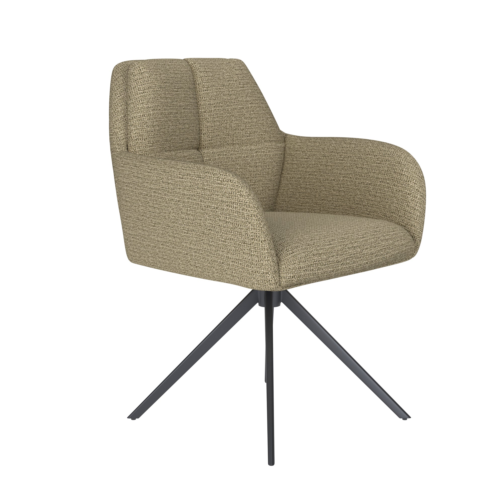 Stuhl PETE grün mit schwarzem Gestell