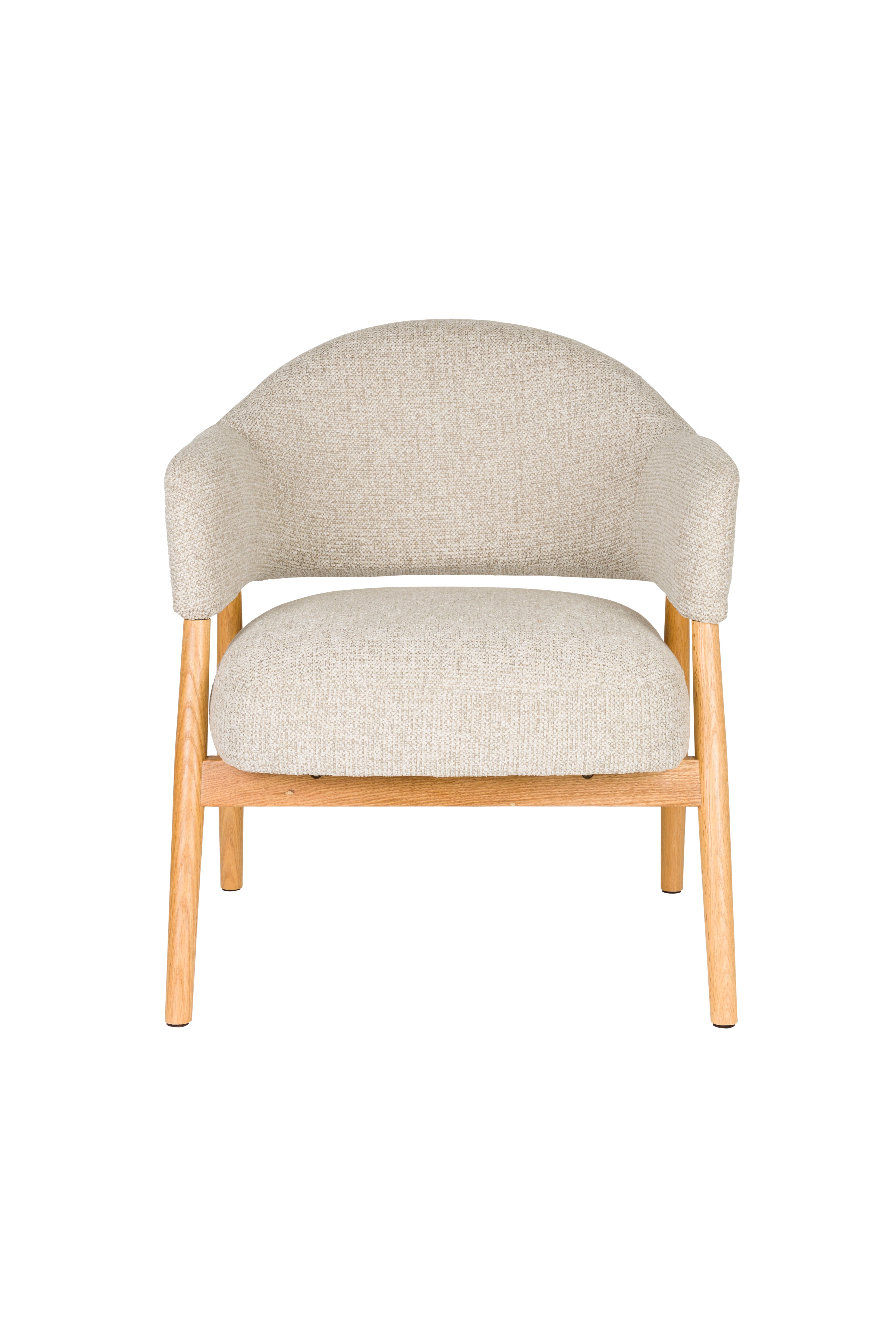 Sessel INDY beige mit Holzgestell
