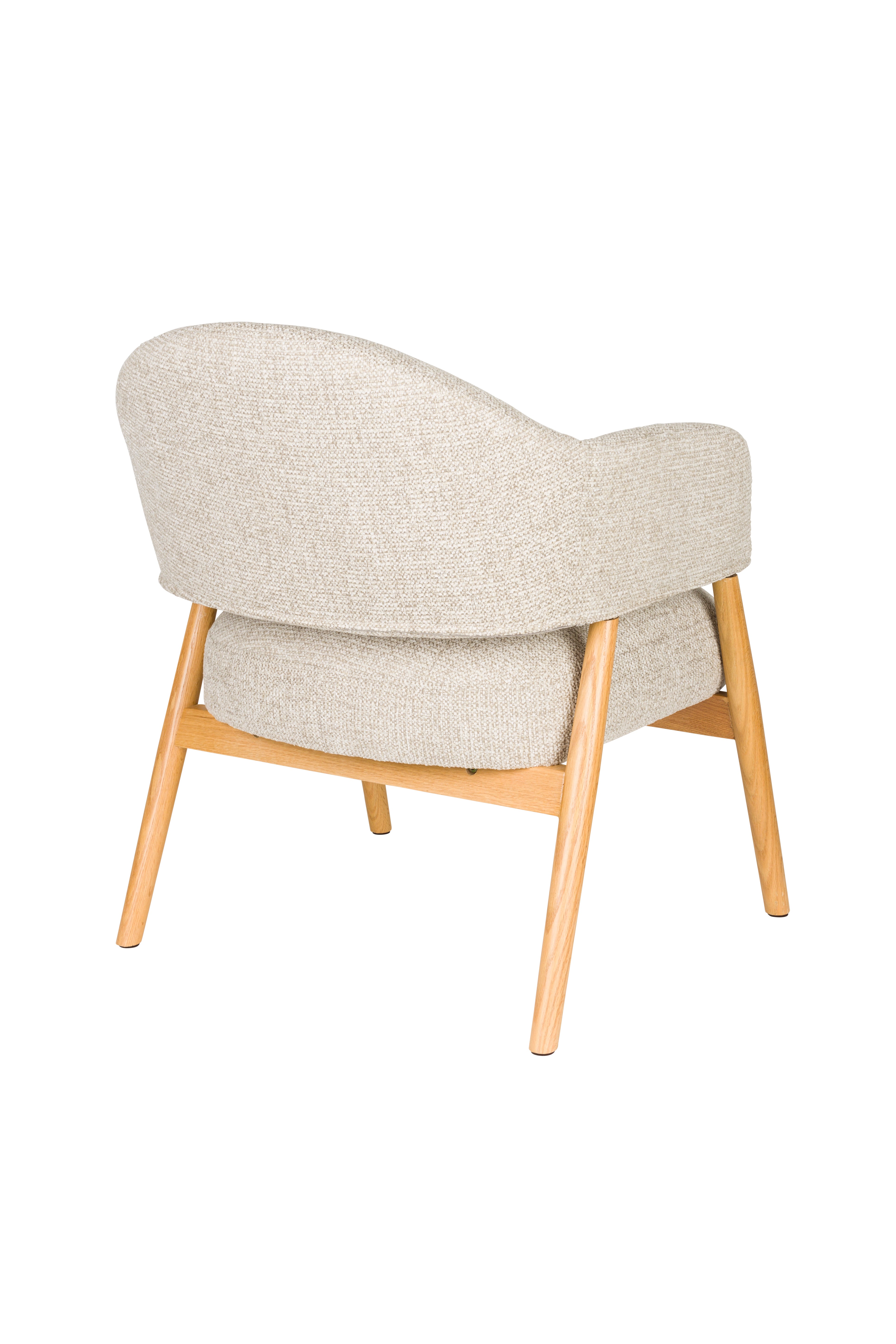 Sessel INDY beige mit Holzgestell