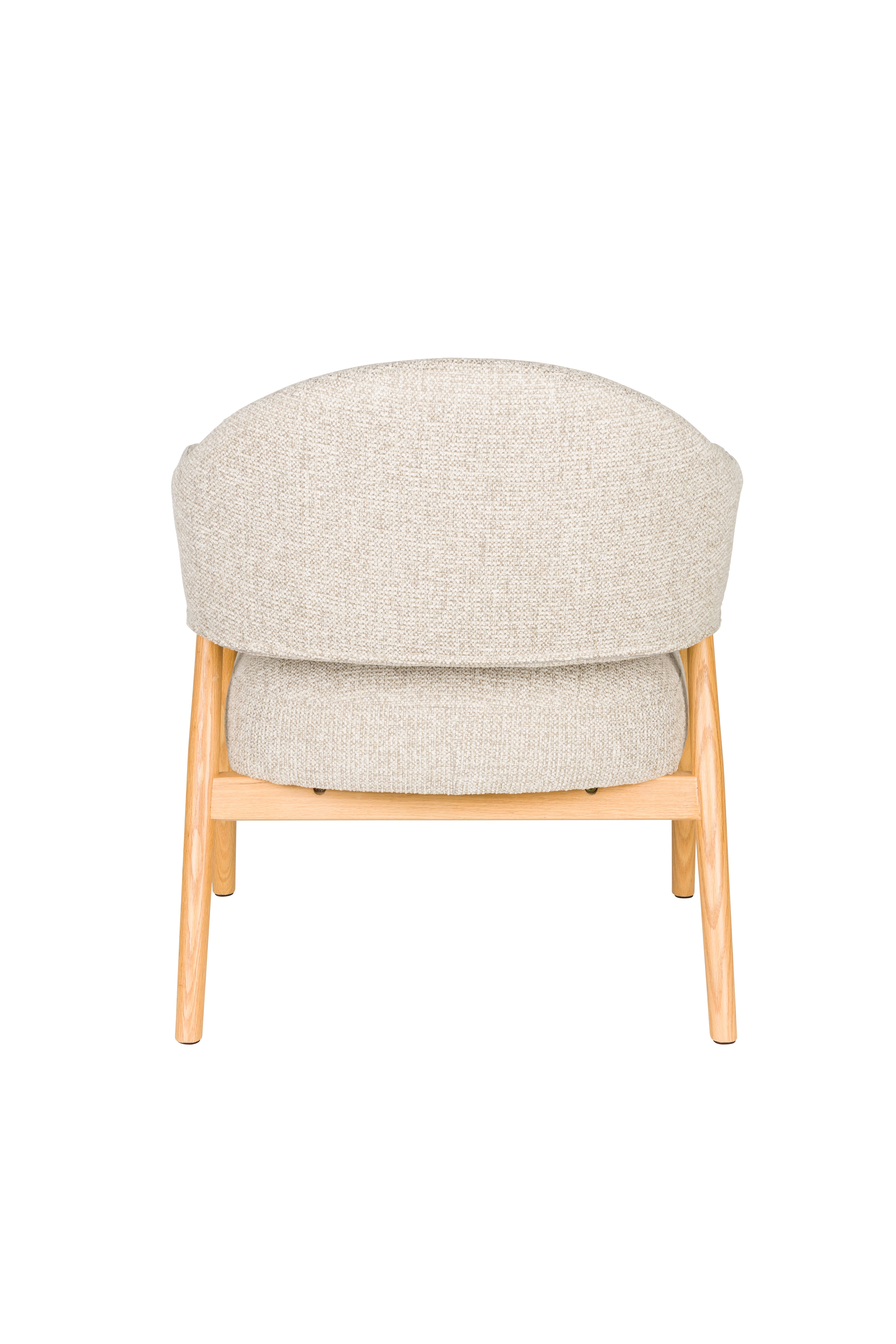 Sessel INDY beige mit Holzgestell