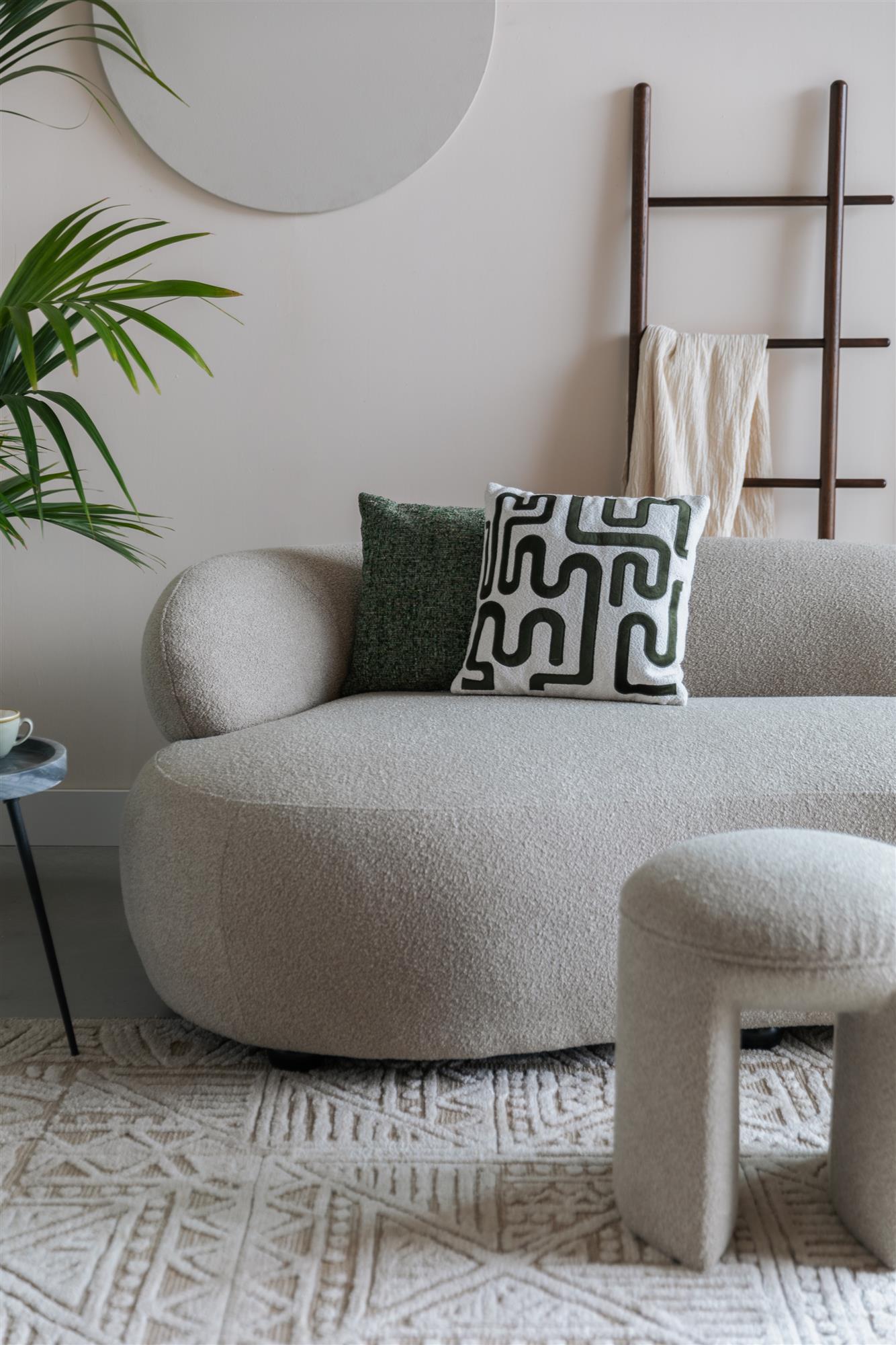 Kussen SYDNEY groen gemêleerd