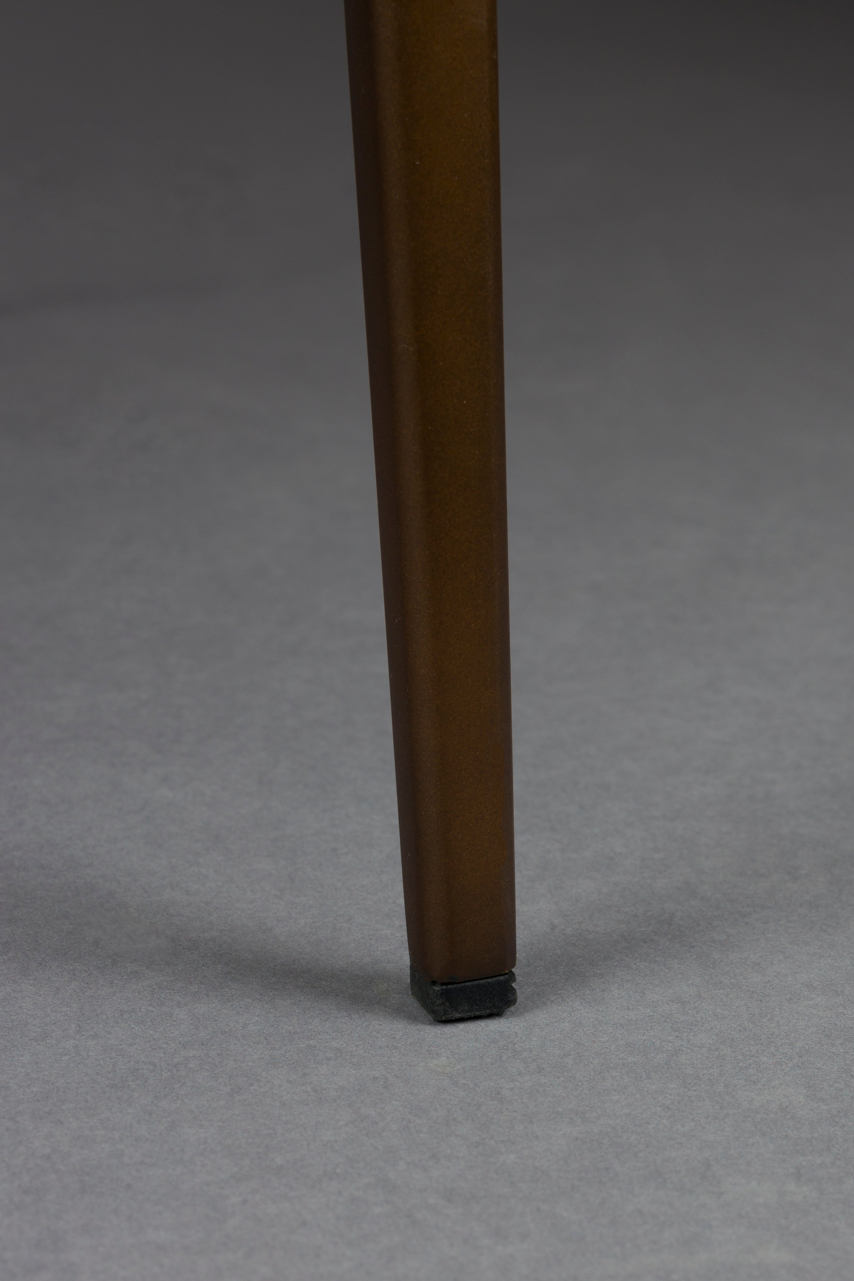 Stoel PORTLAND beige met een bruine basis