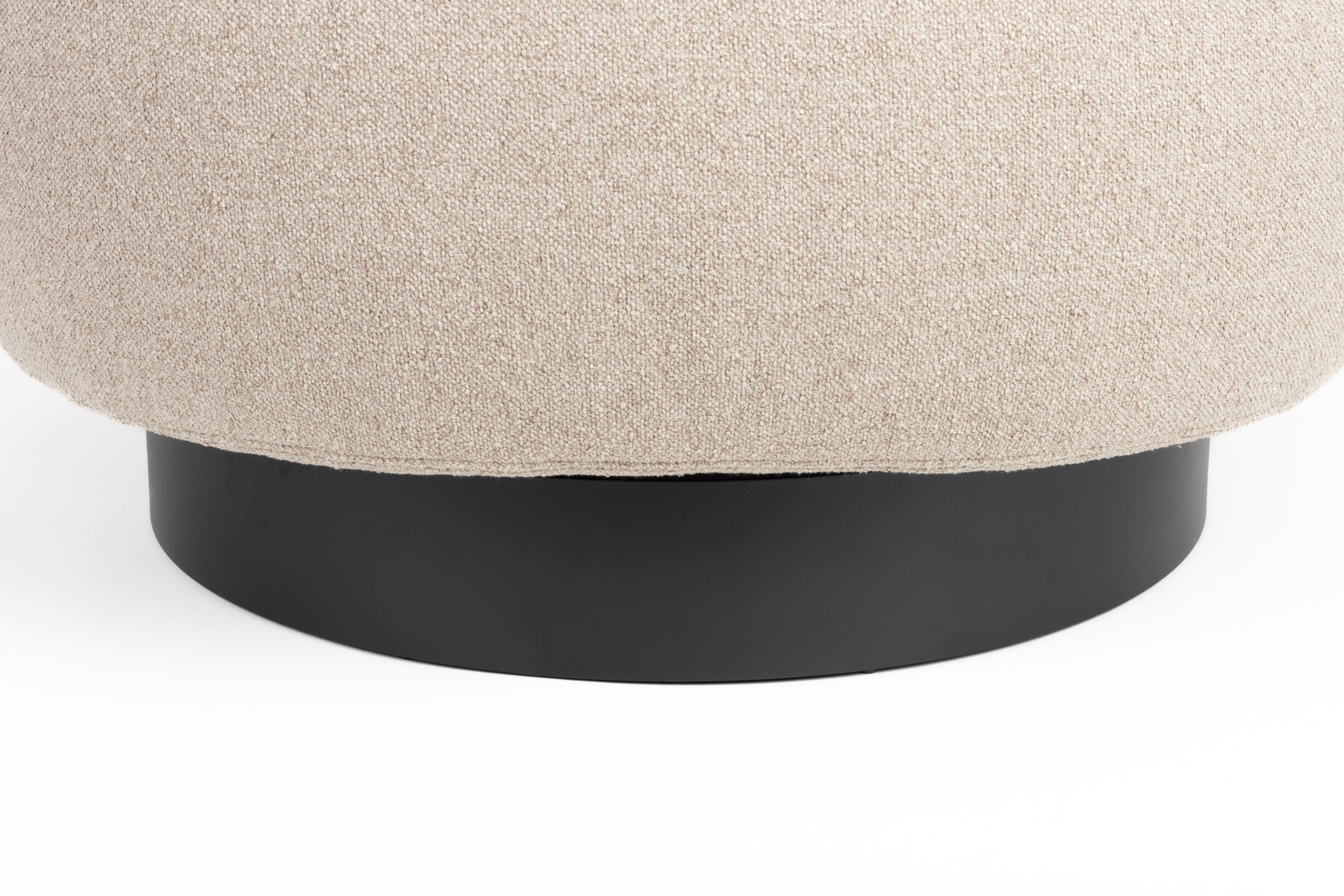 Eden fauteuil cappuccino met zwarte basis