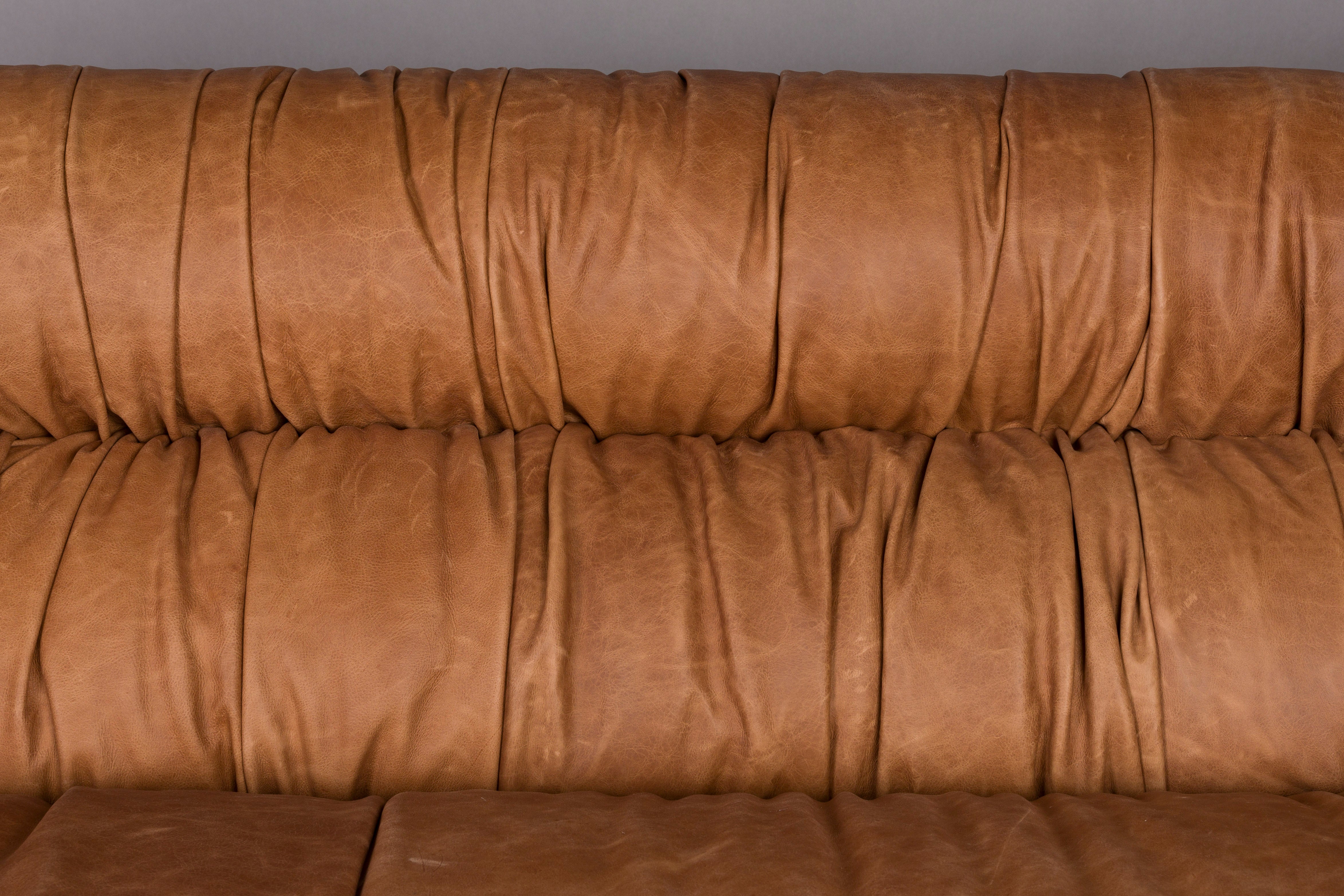 Sofa DOUGLAS cognac Leder