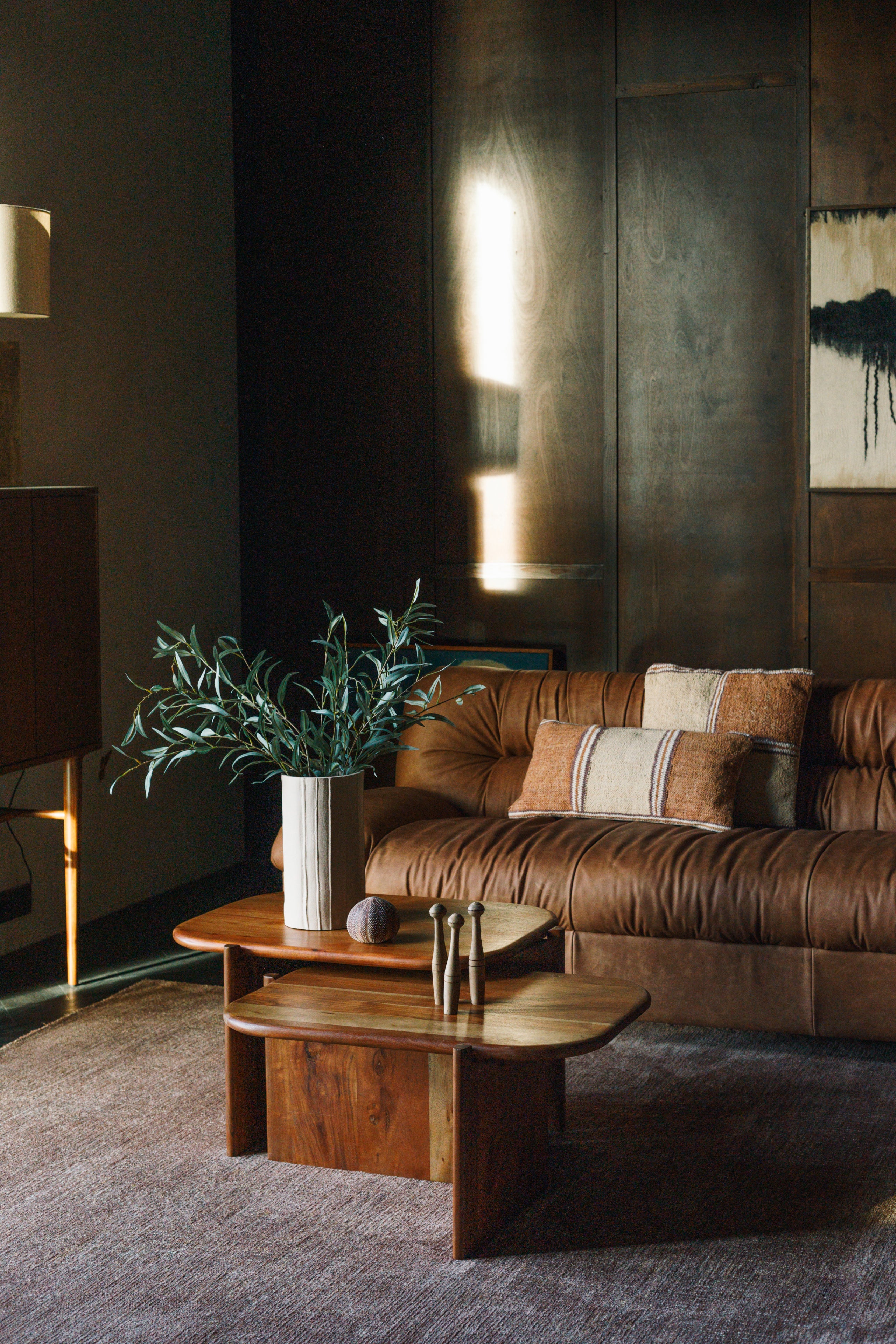 Sofa DOUGLAS cognac Leder