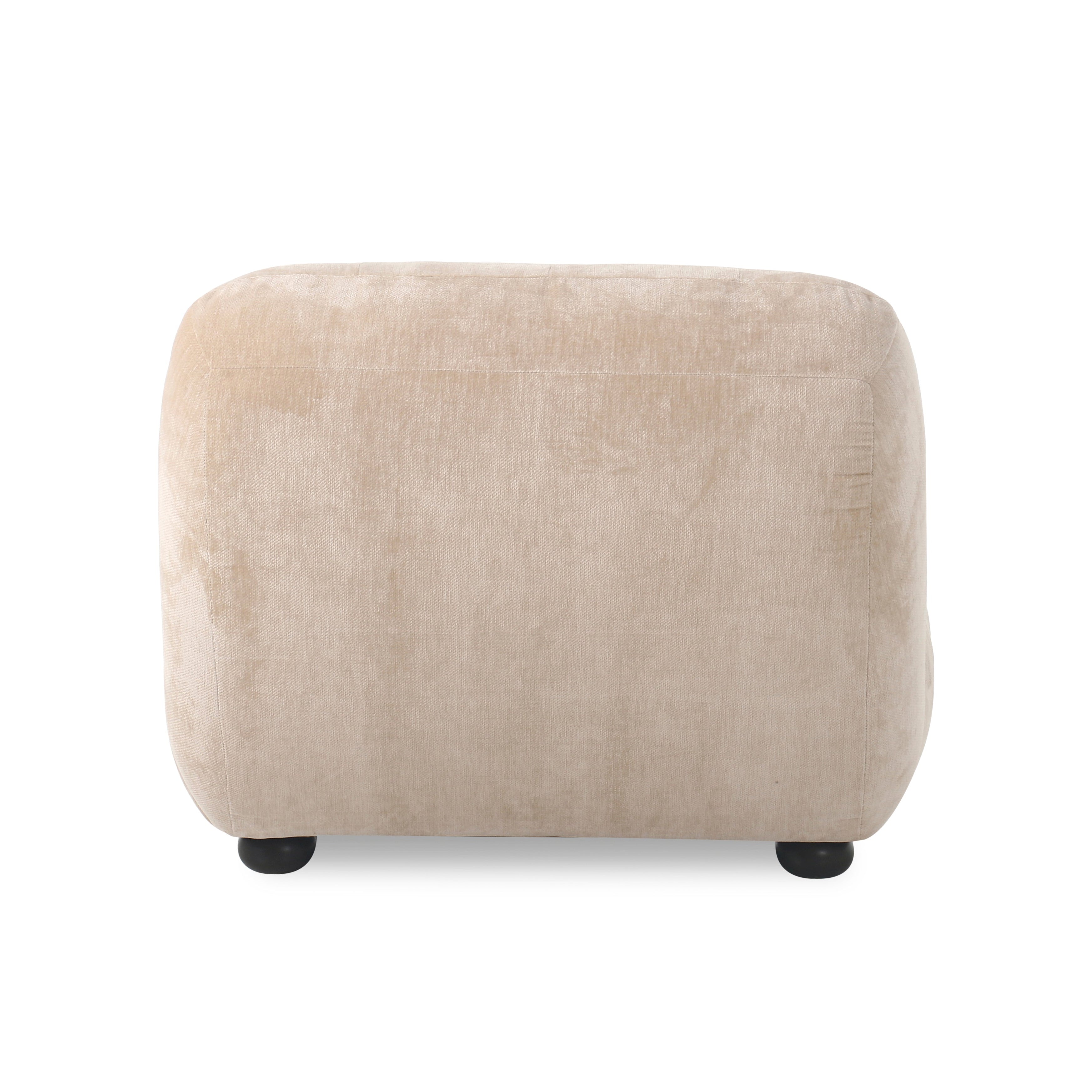 WYATT beige velvet armchair