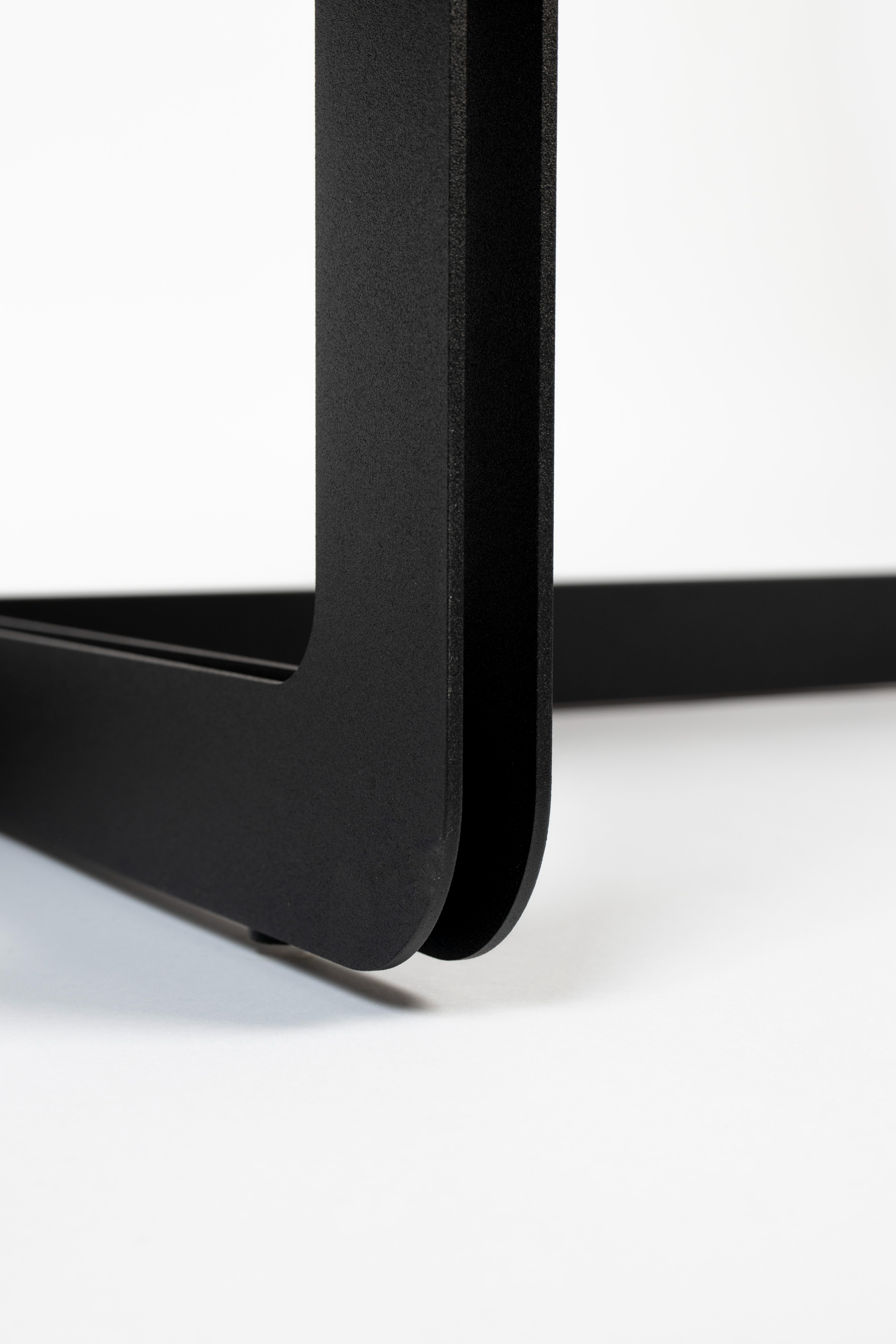 Ovale Zwarte Salontafel CENTRE