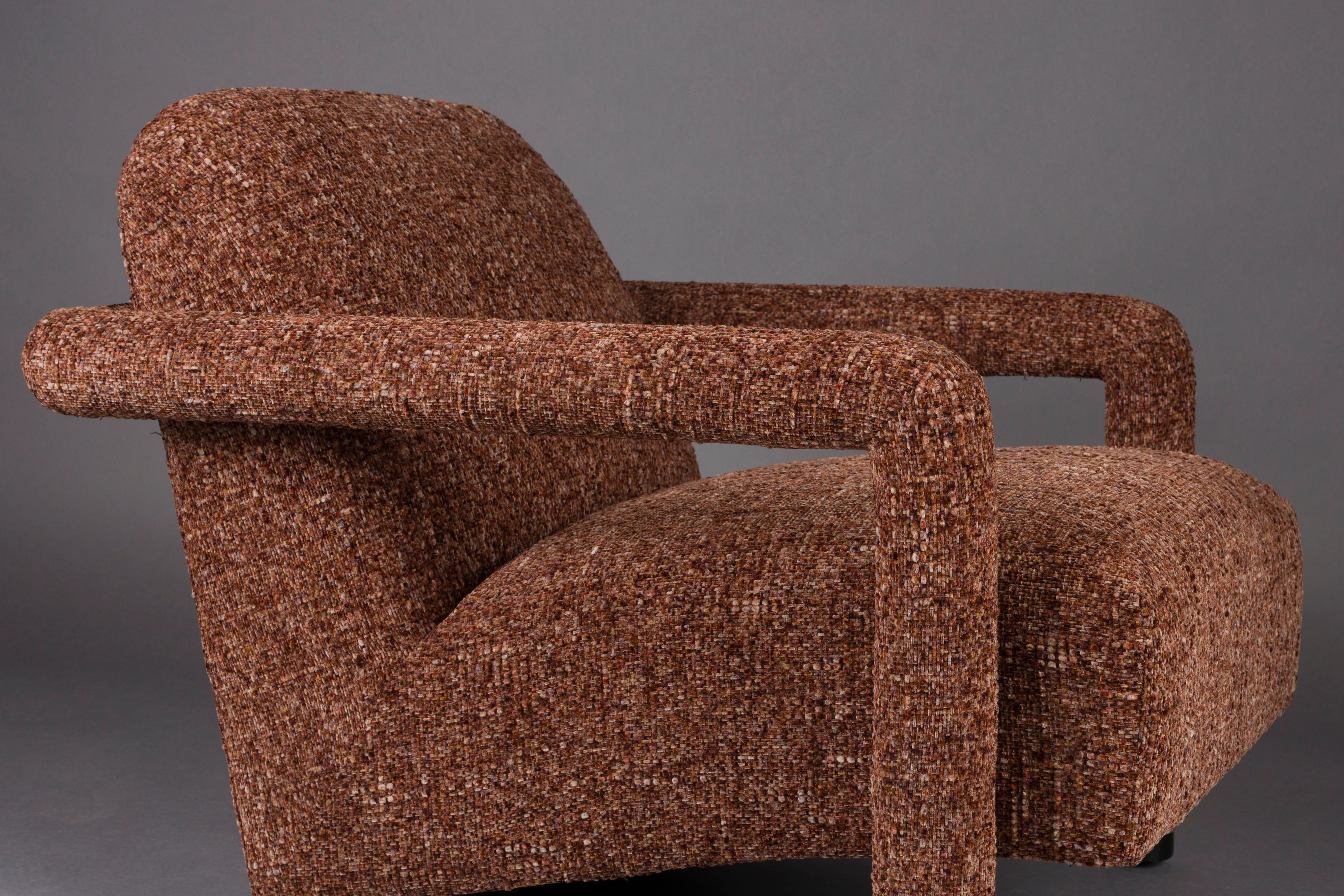 Sessel KENT bordeauxrot mit Rot