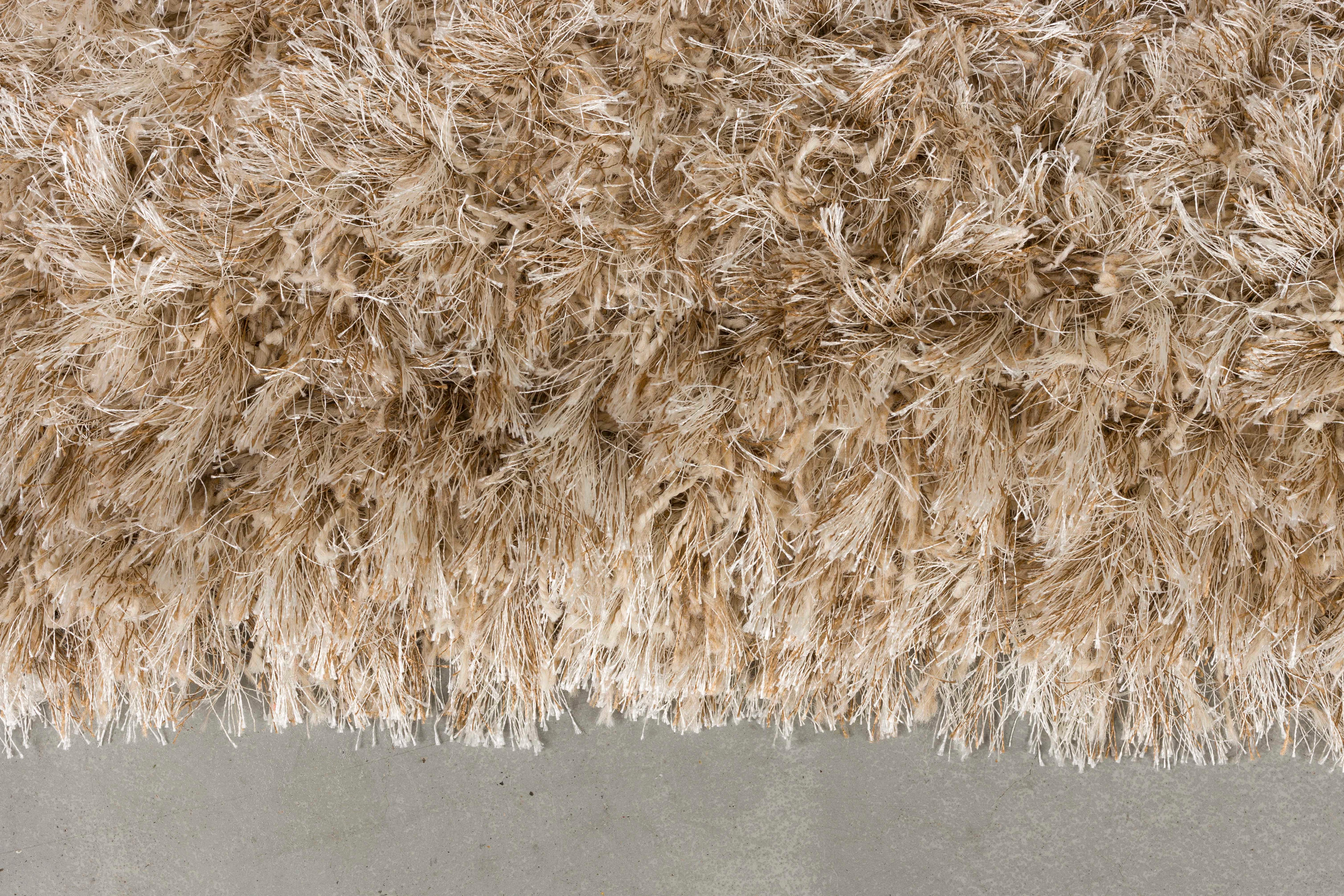 Teppich HAIRY dunkelbeige mit langem Flor