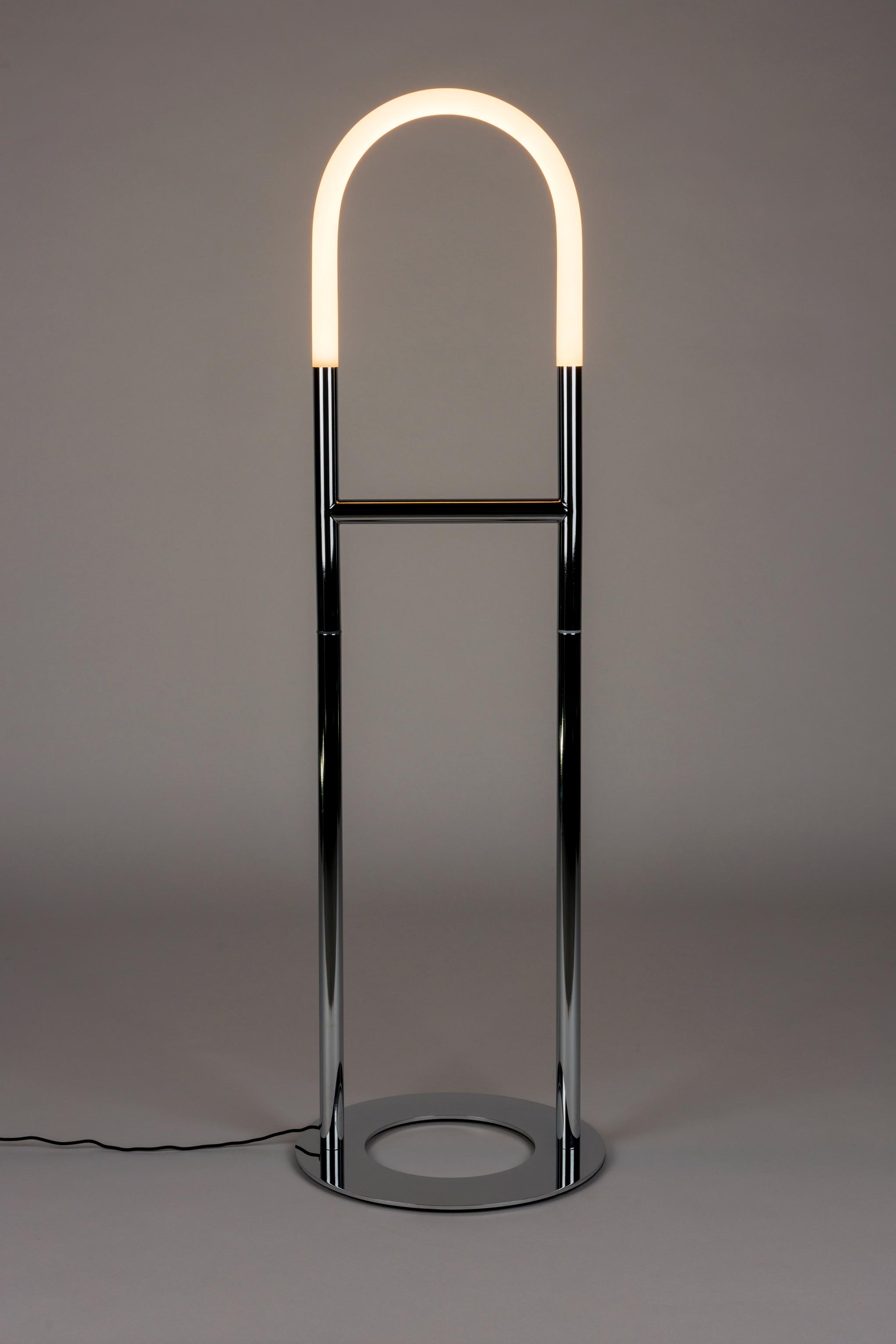 Floor lamp ARCH silver