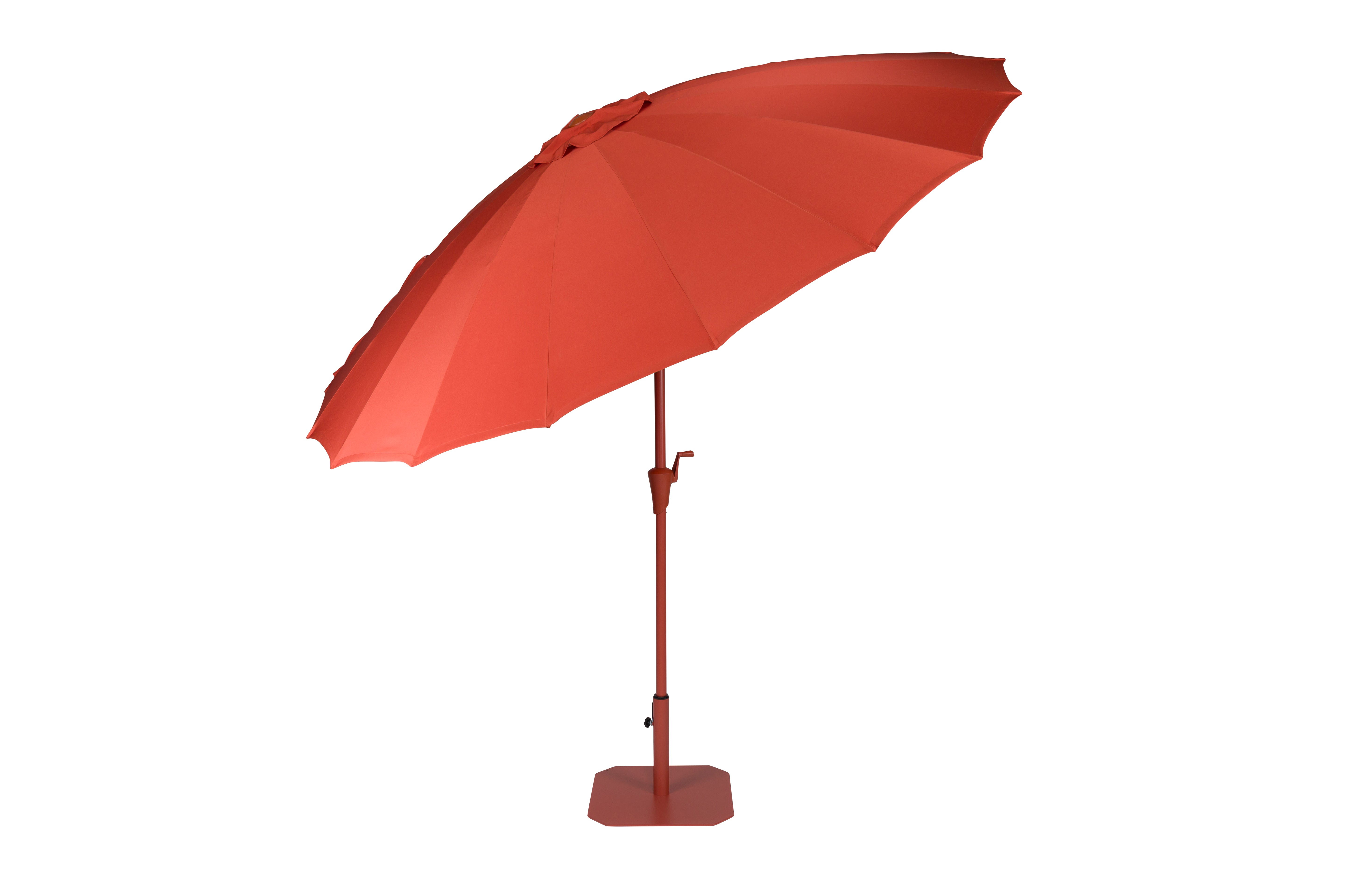SUNSHINE red parasol with base