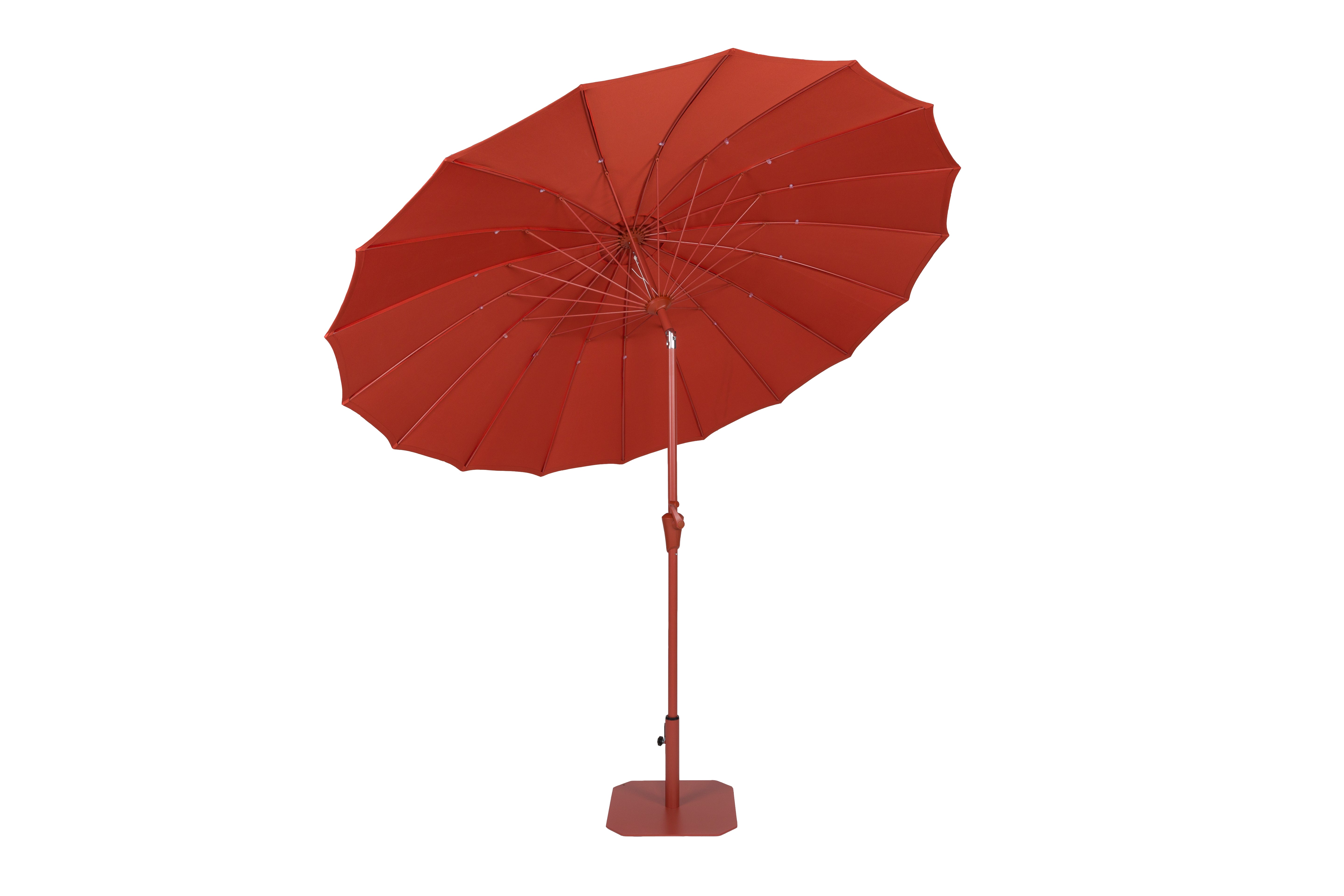 SUNSHINE red parasol with base