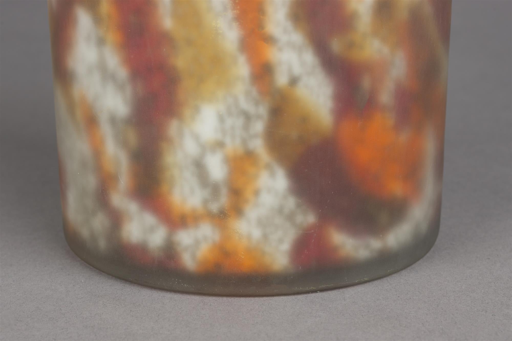 Vase EARL orange mit braun