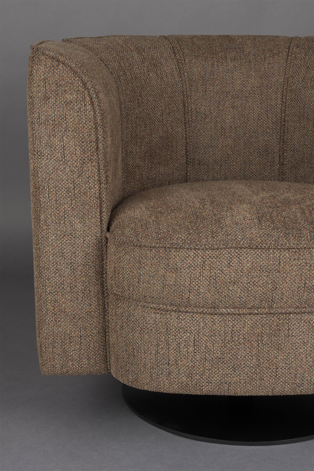 FLOWER Armchair brown