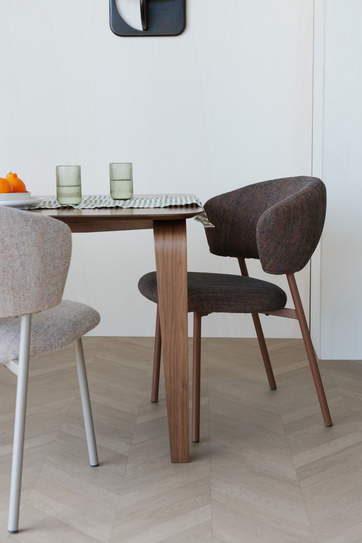 Stoel JASMINE groen gemêleerd