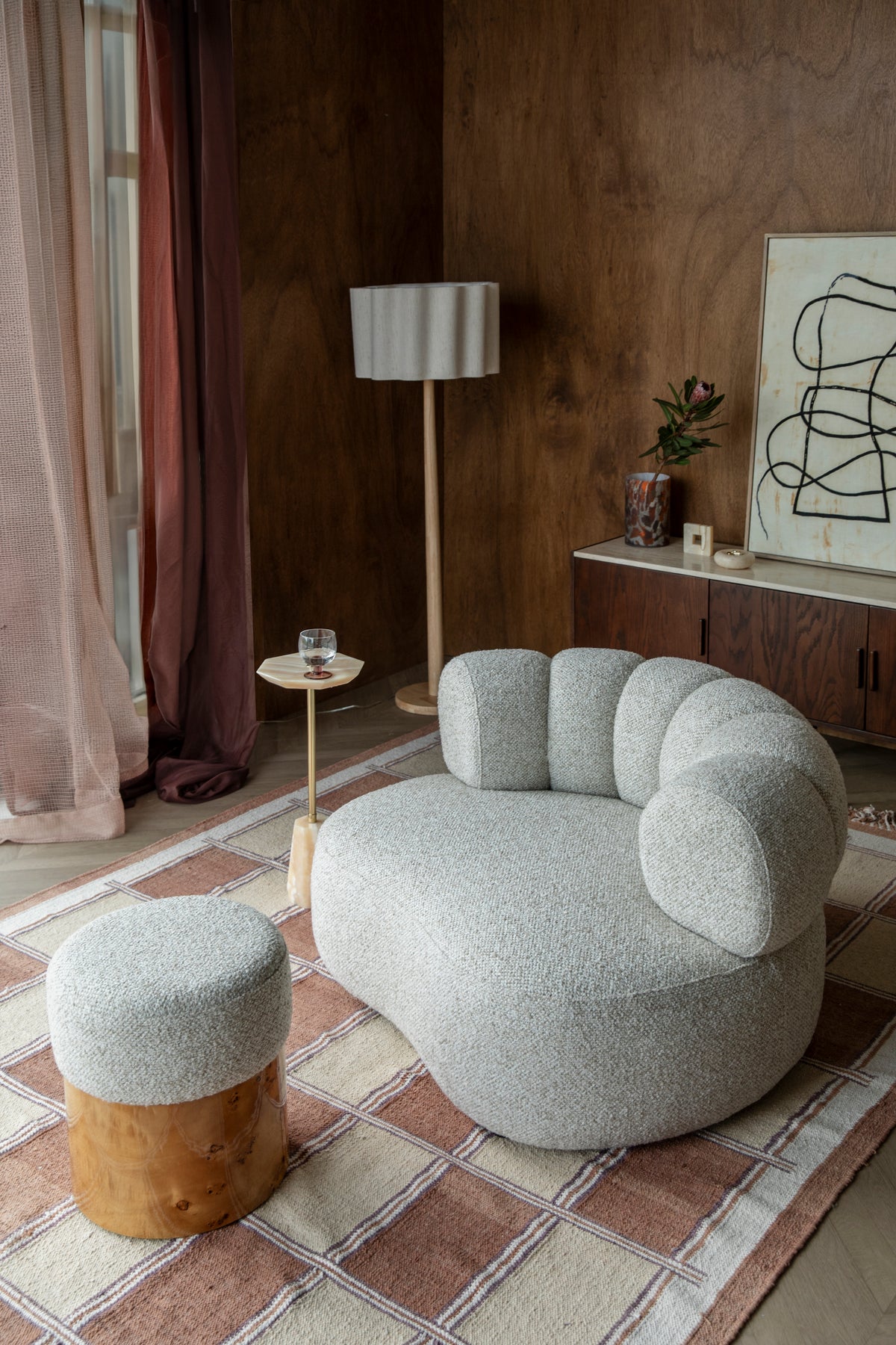 Fauteuil Duvane beige