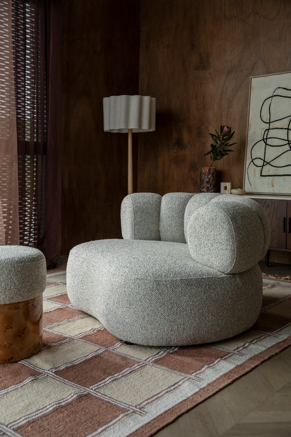 Fauteuil Duvane beige