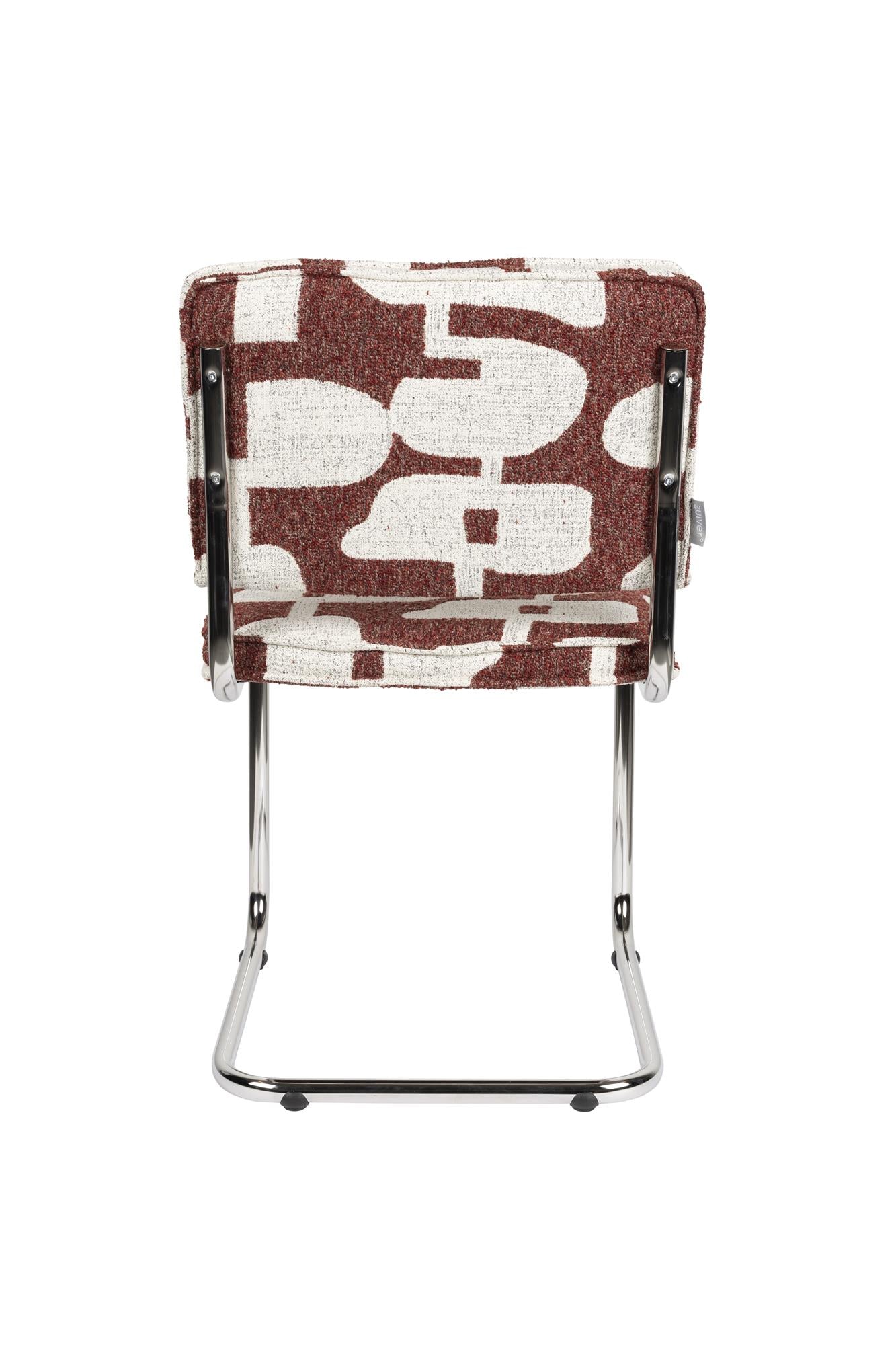 Ridge Deco Symbols Chair Red with White [Donata] [Amelia spr]