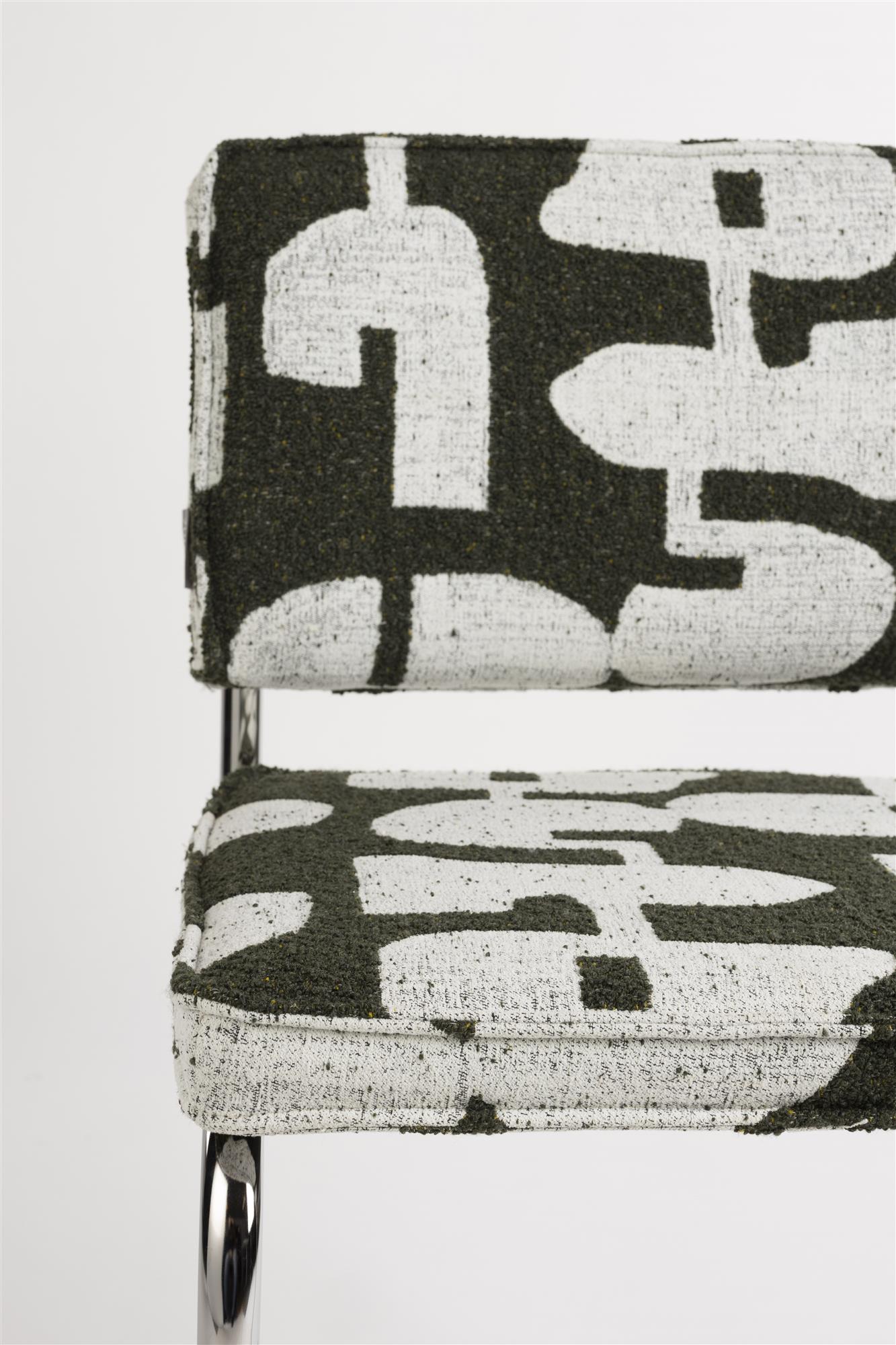 Ridge Deco Symbols Chair Green with White [Donata] [Amelia spr]