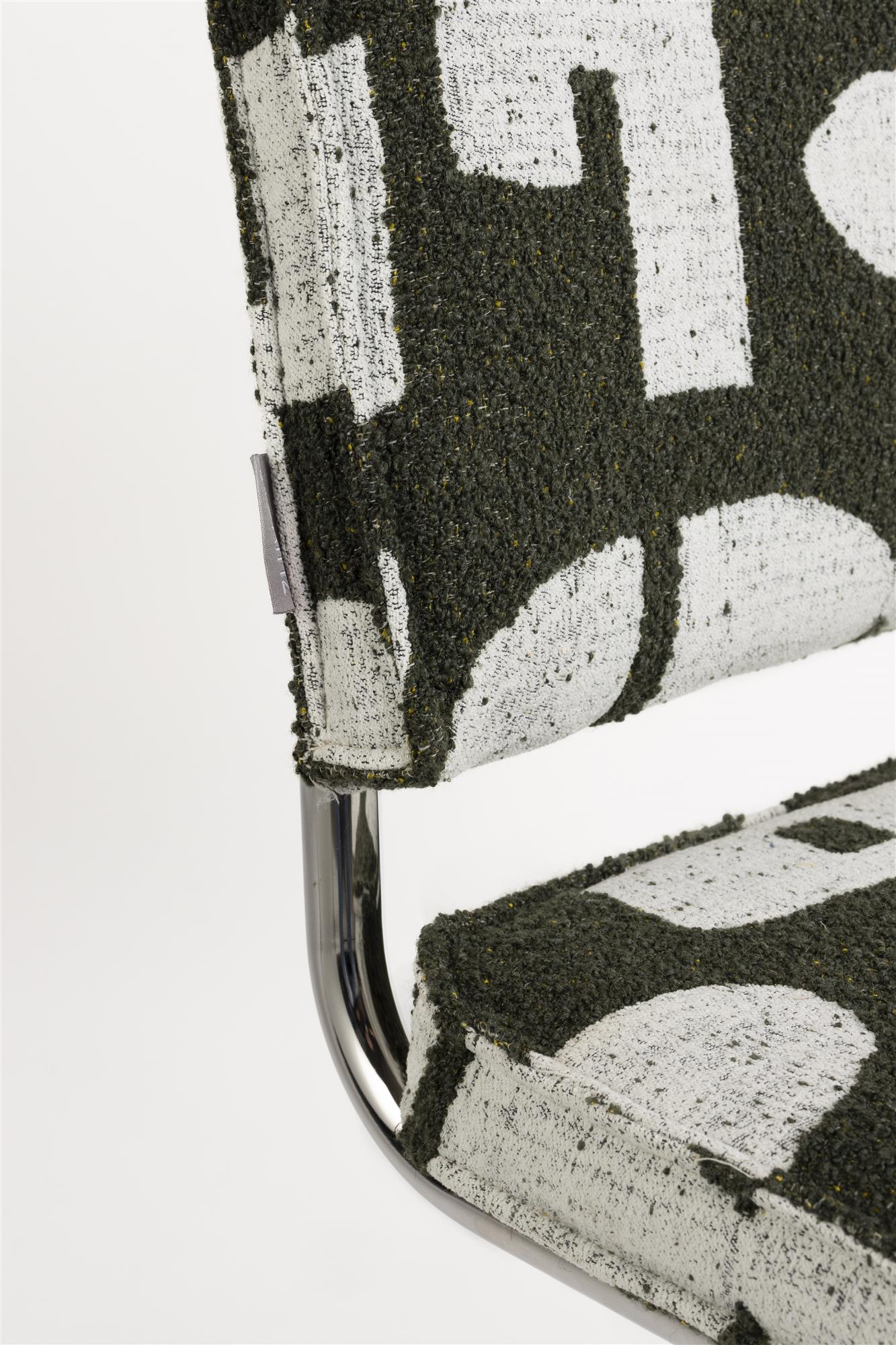 Ridge Deco Symbols Chair Green with White [Donata] [Amelia spr]