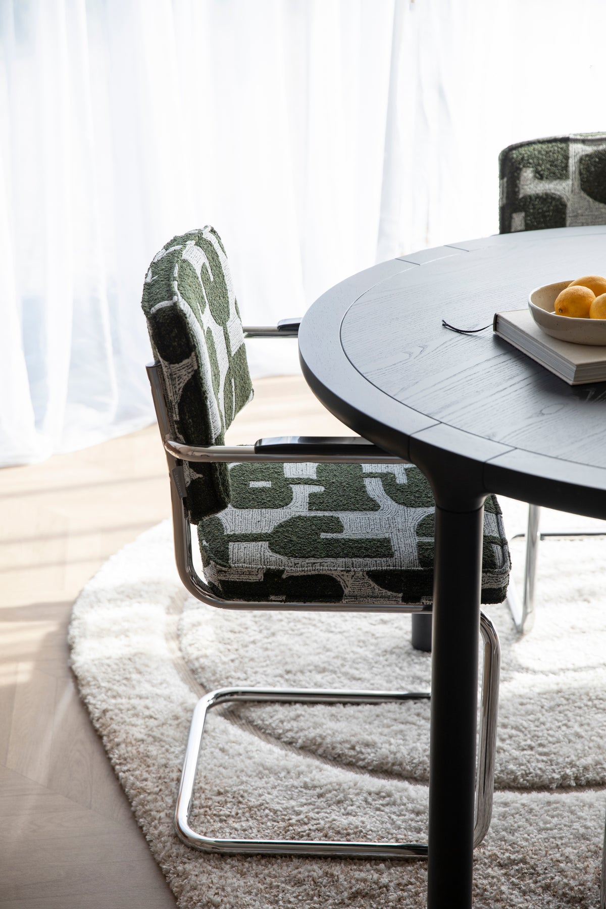 Fauteuil met armleuningen Ridge Deco Symbols groen