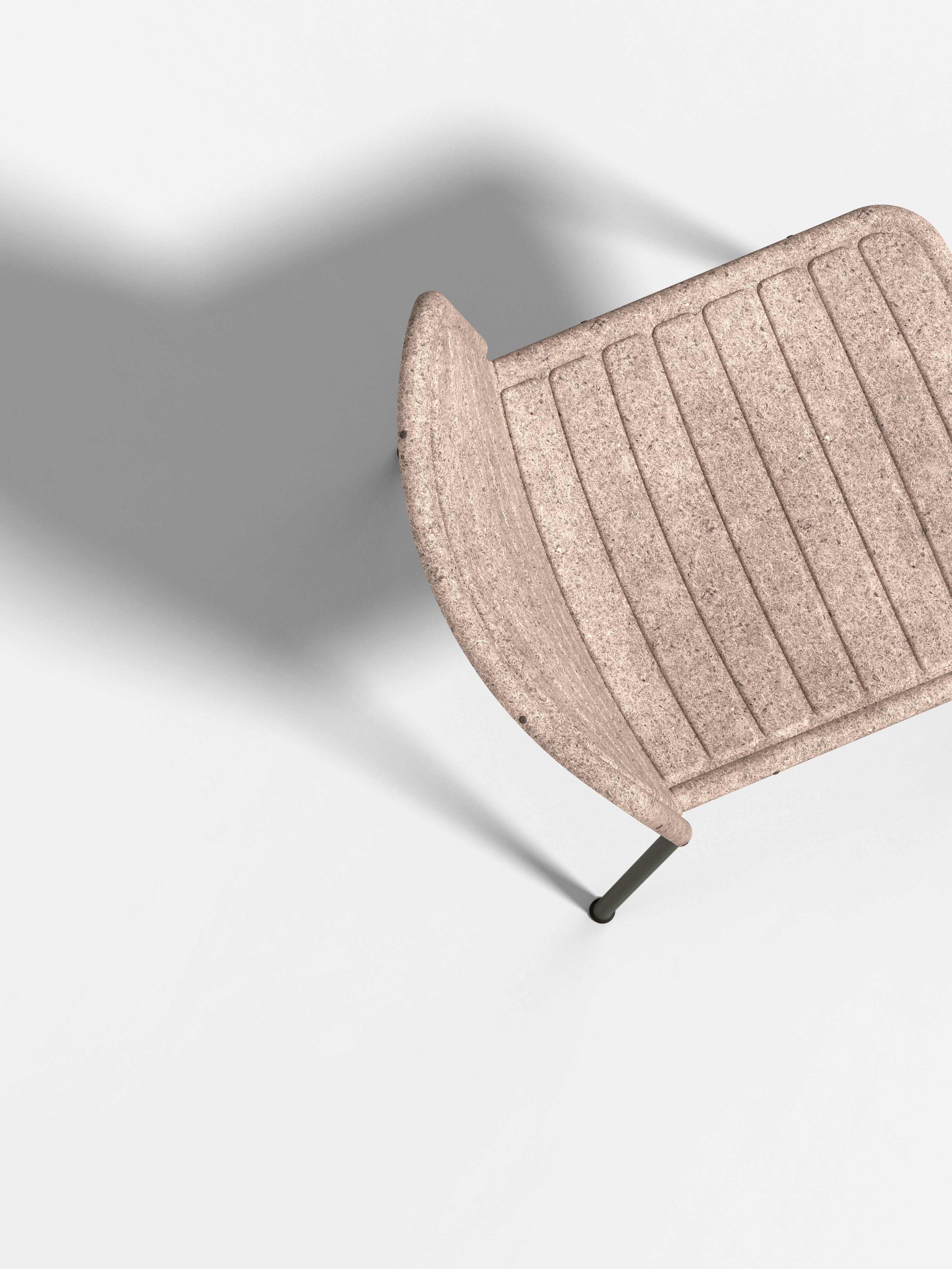 Krzesło FLAX STACKER brązowy