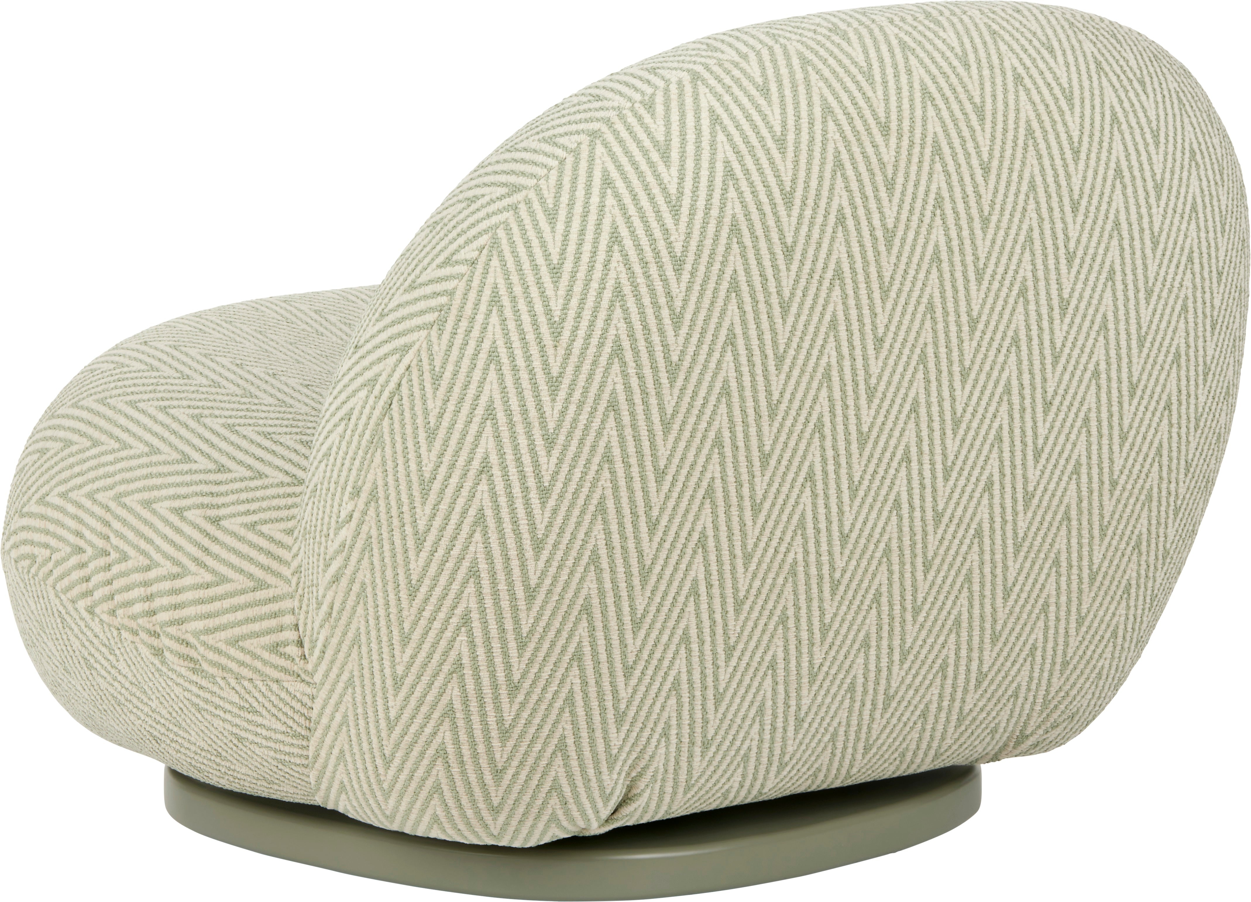 PACHA upholstered outdoor armchair with a gold base