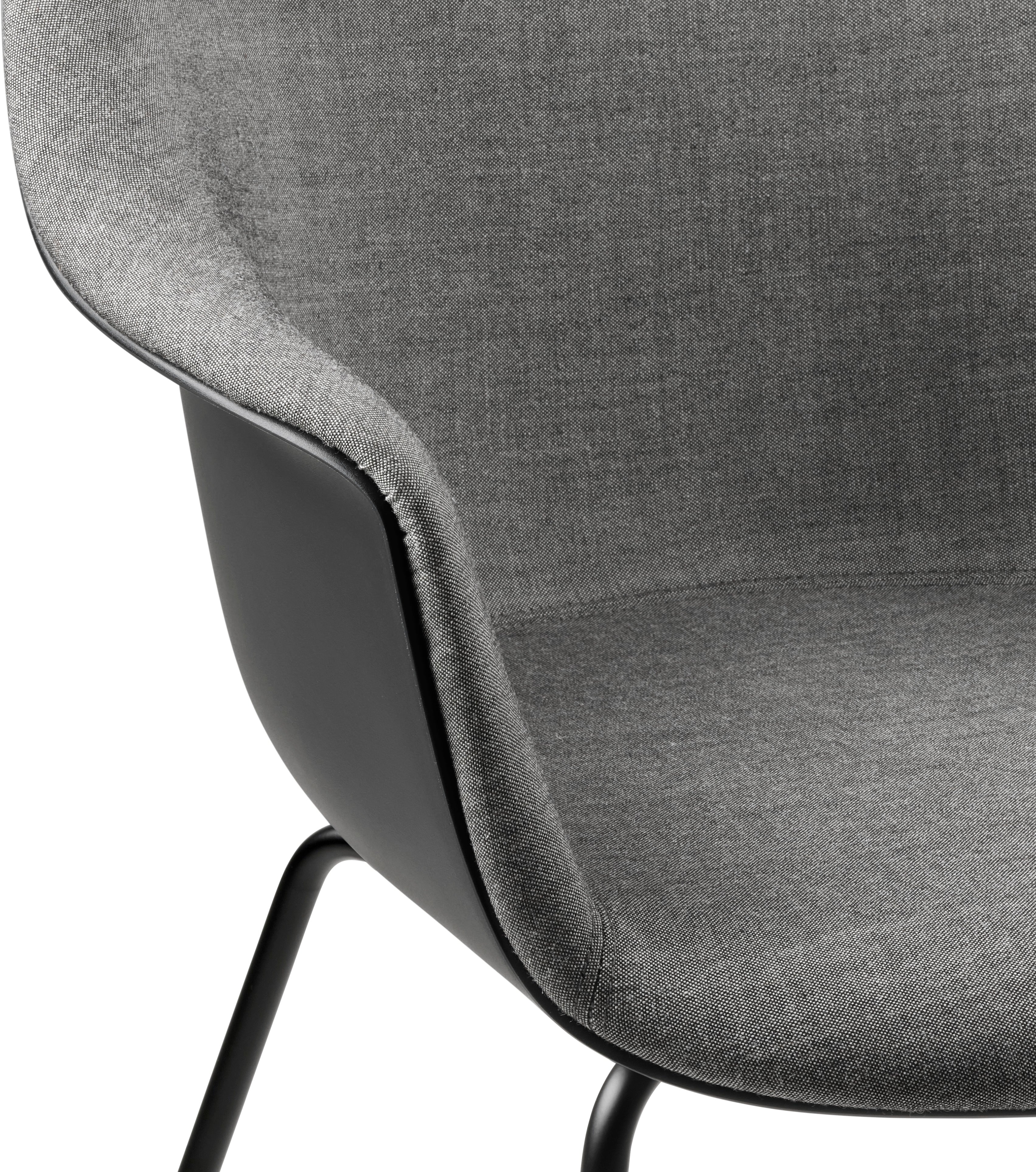 BAT Stuhl grau mit Metallgestell