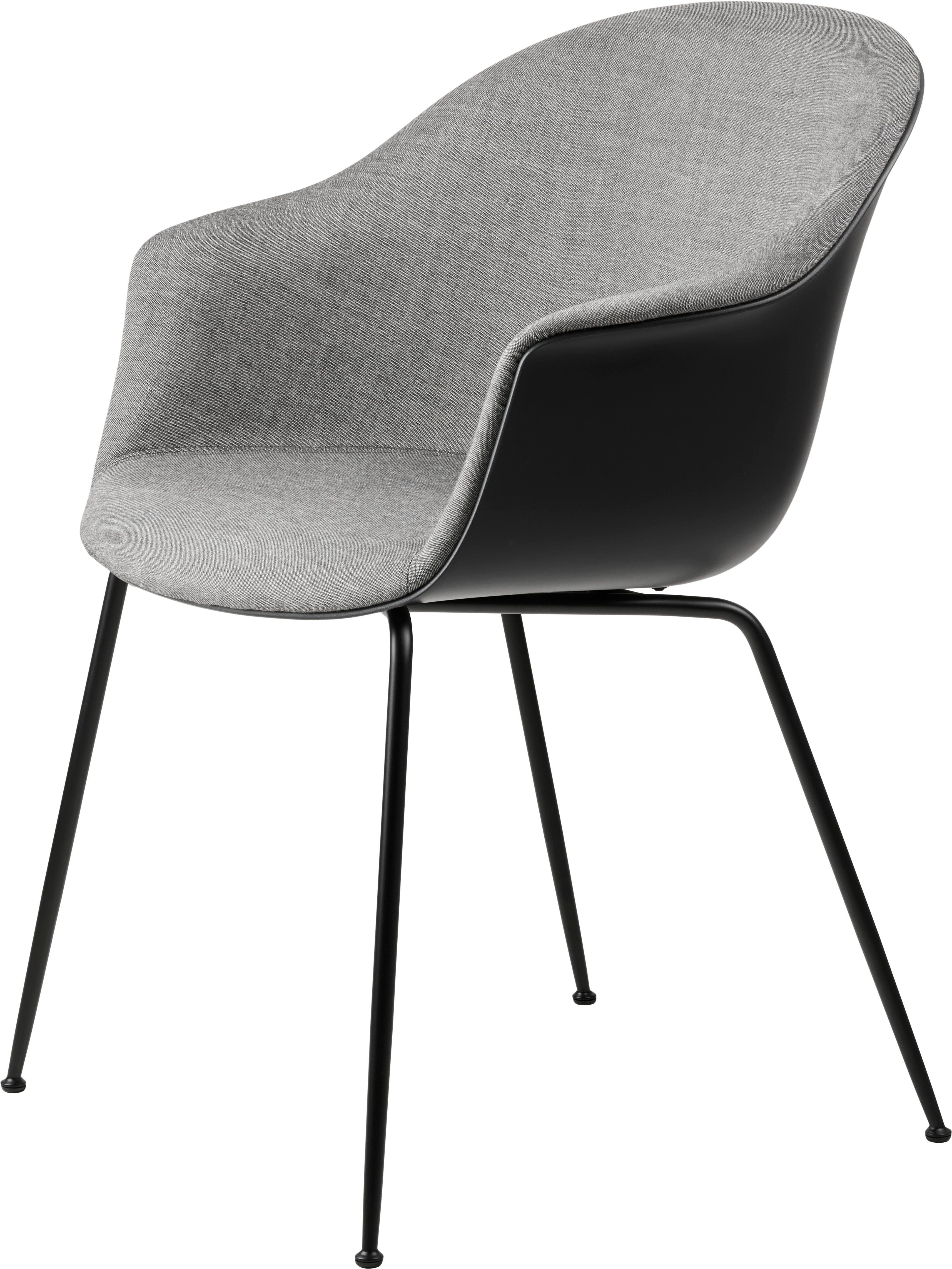 BAT Stuhl grau mit Metallgestell