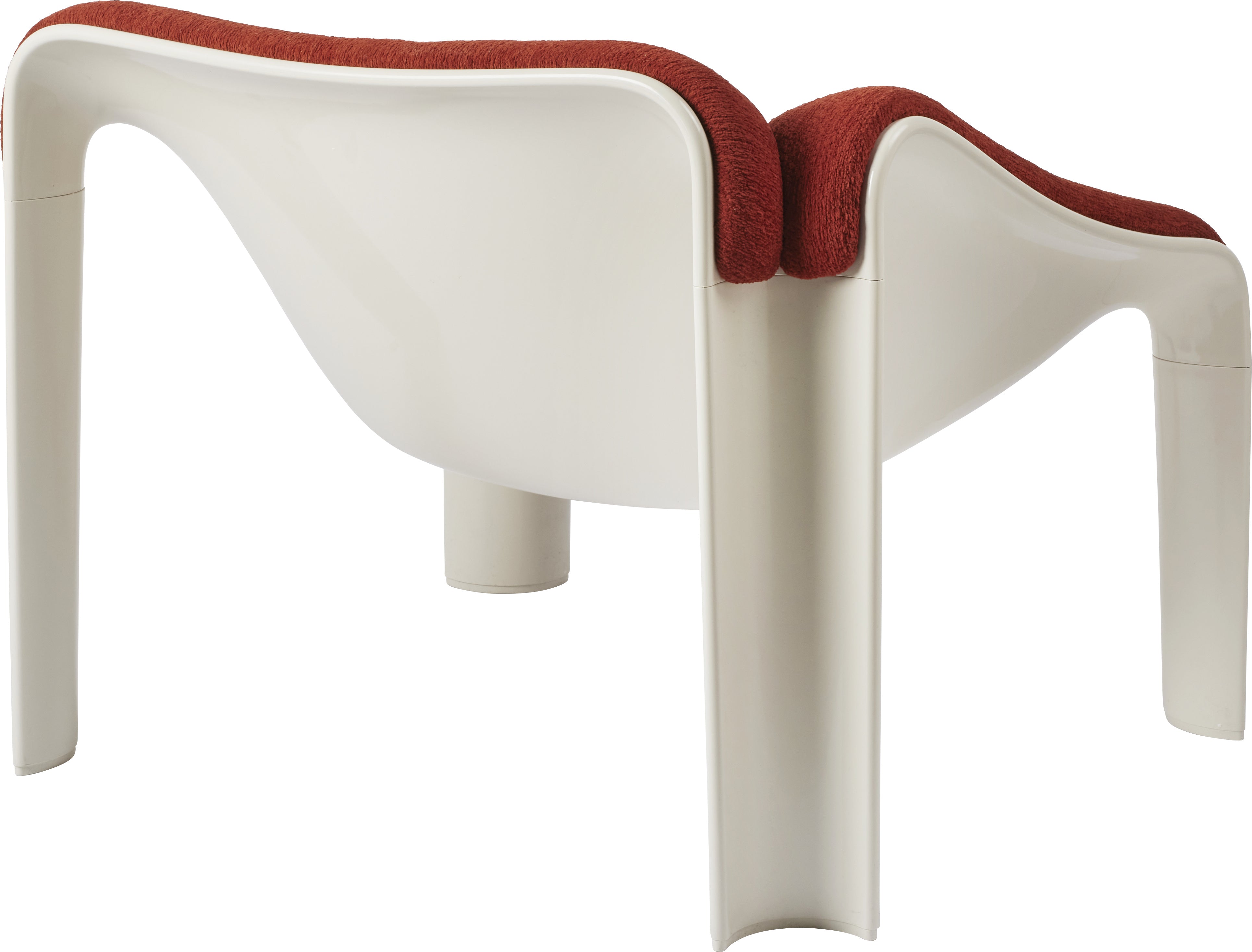 Fauteuil F300 rood met witte basis