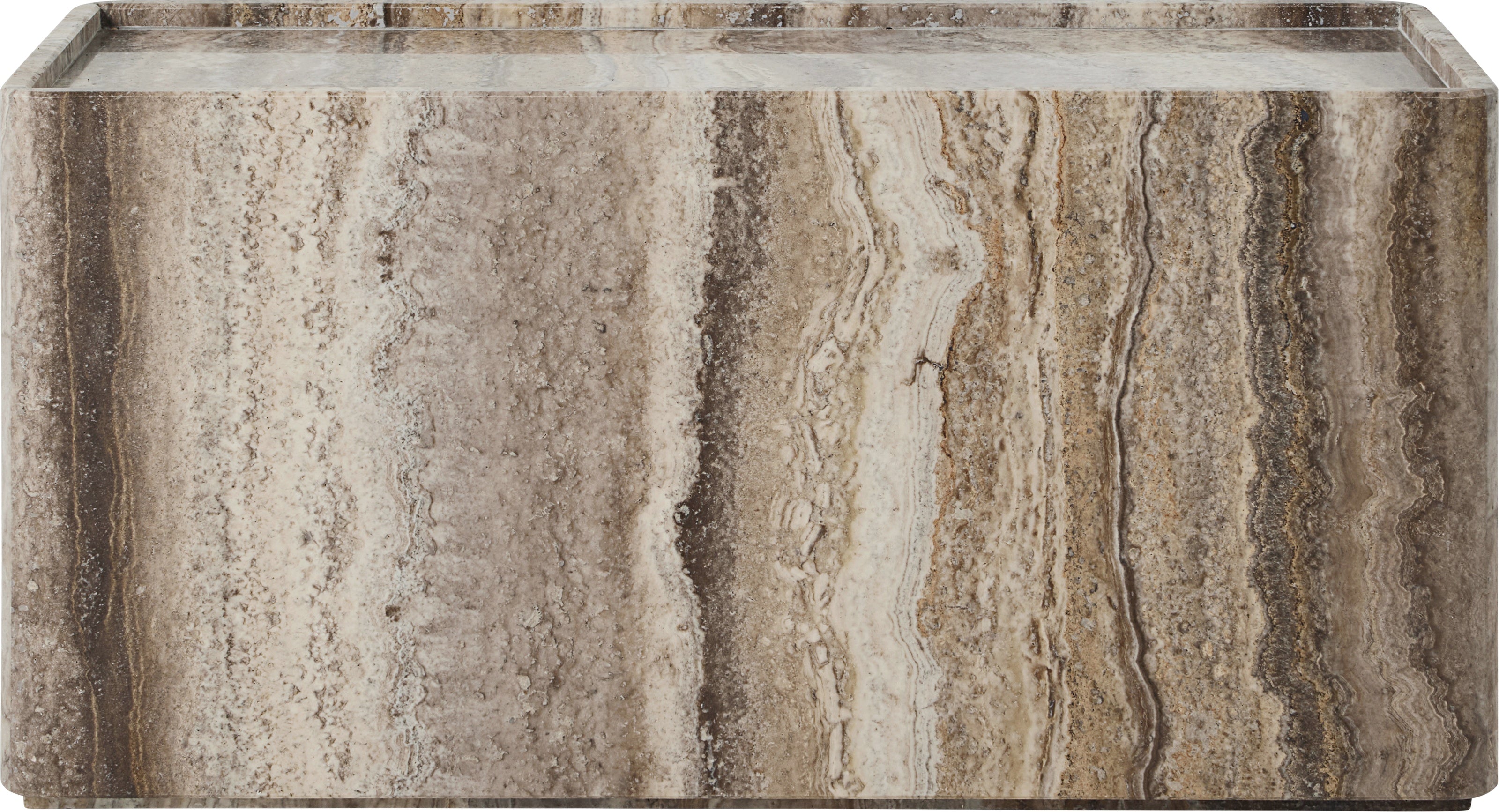 PIETRA gray travertine coffee table