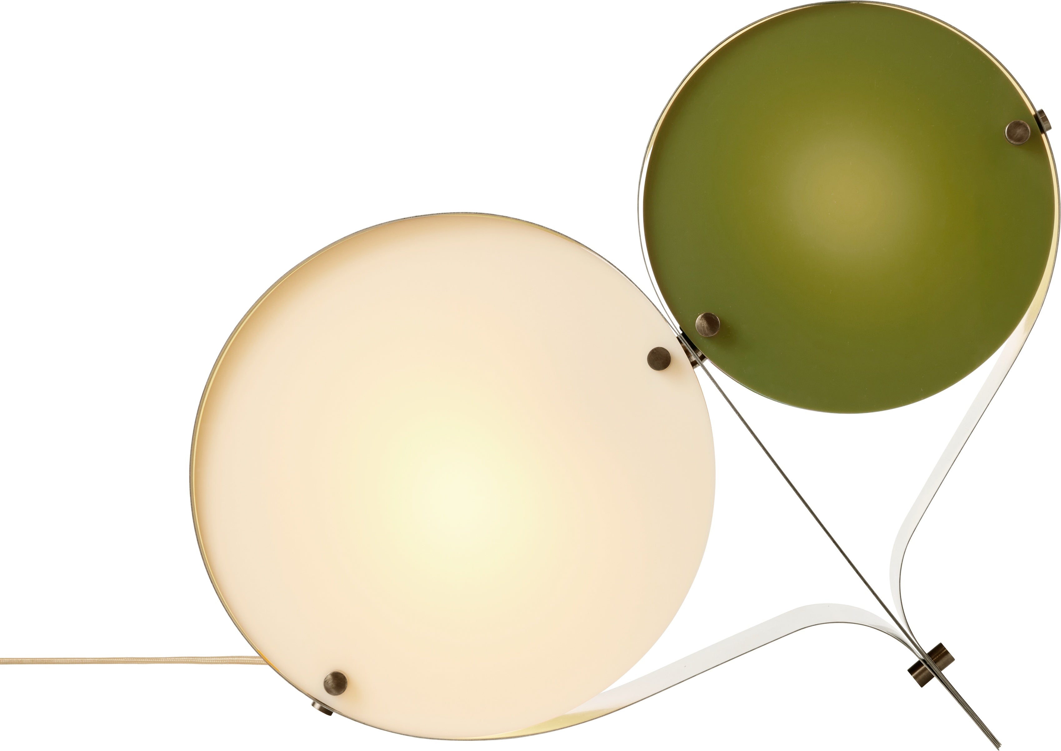 COPPIA Tischleuchte Creme mit Olive