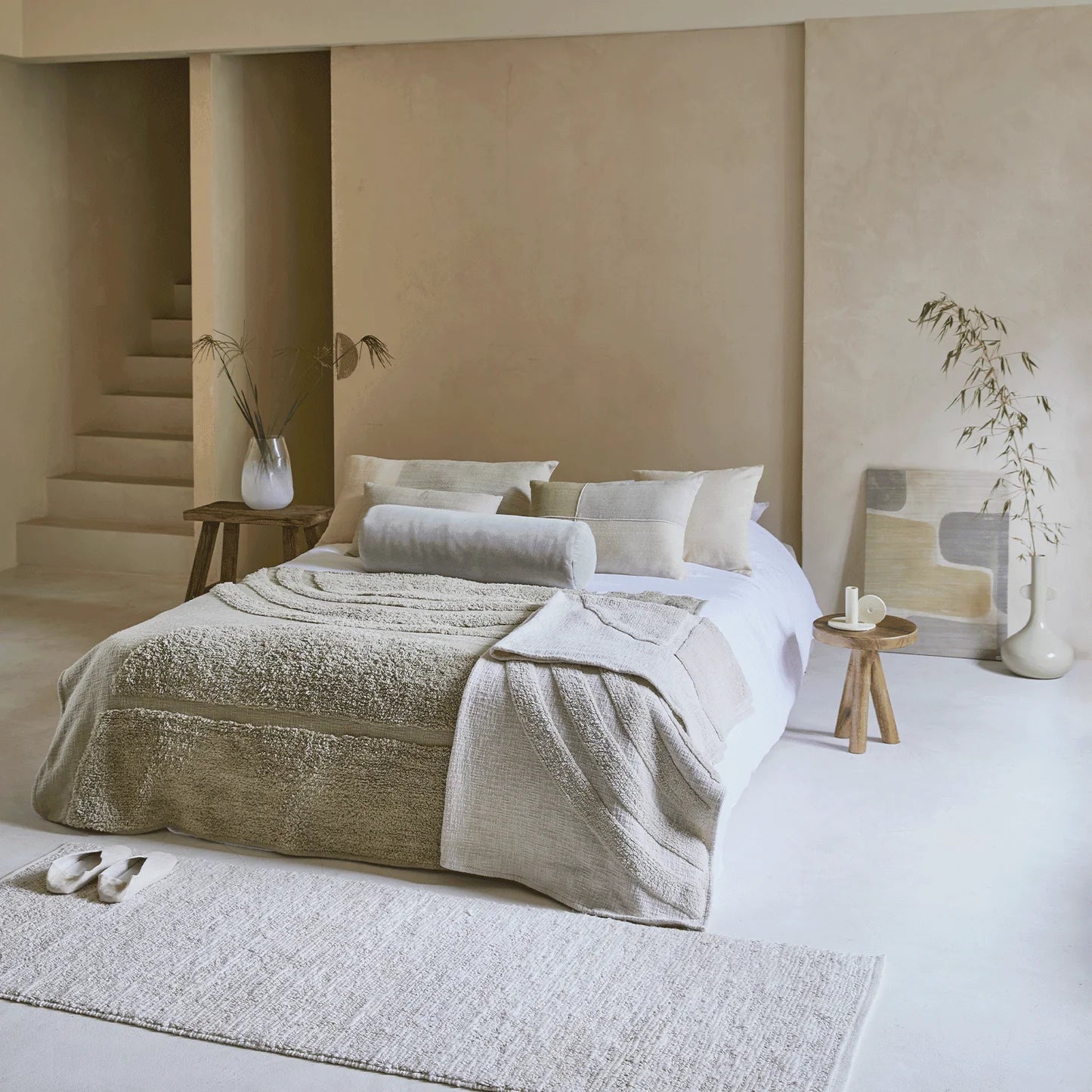 Olive Rainbow bedspread