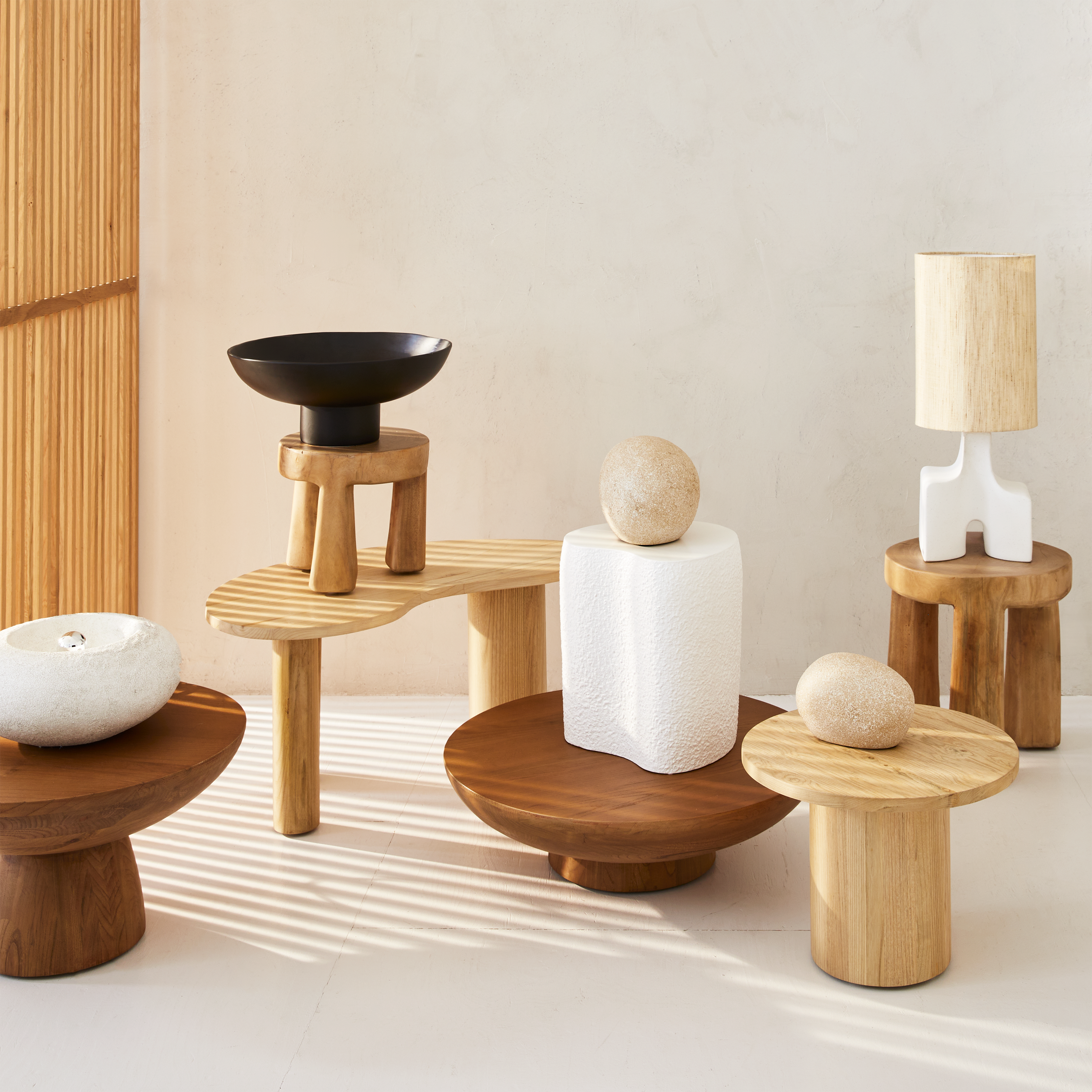 Houten kruk DONNA van mahonie