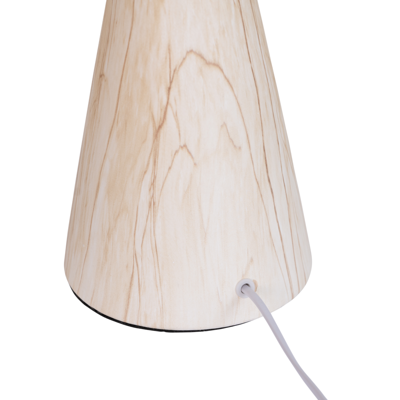 Tafellamp JUN met keramische voet en linnen kap