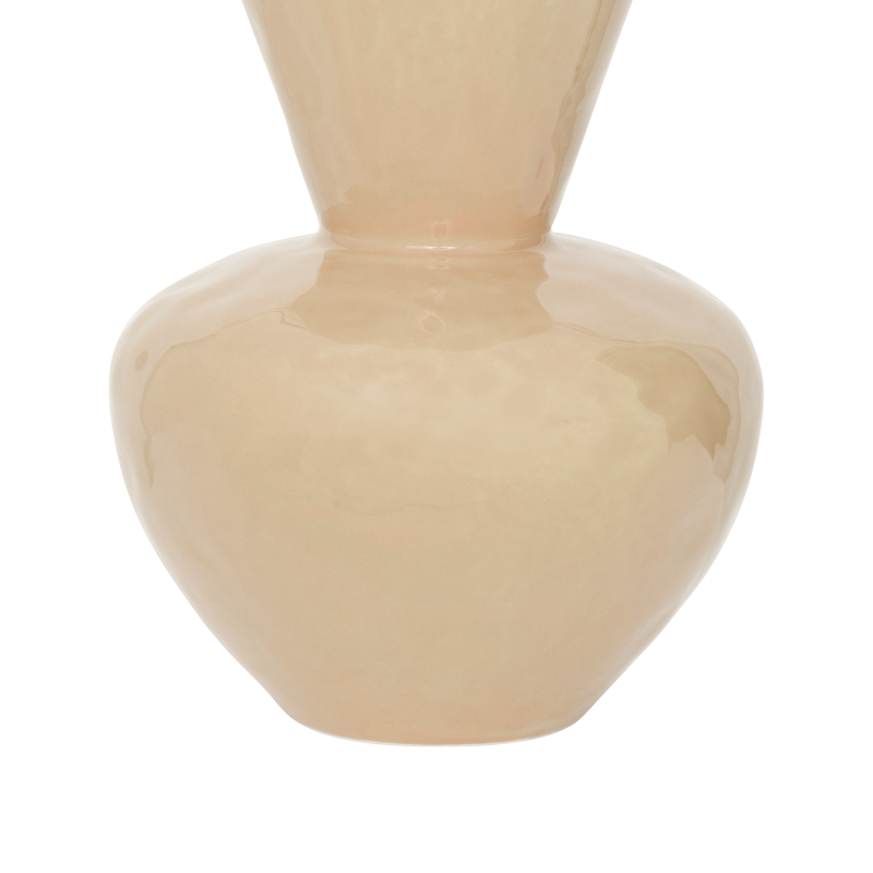 Beige keramische vaas LANGA