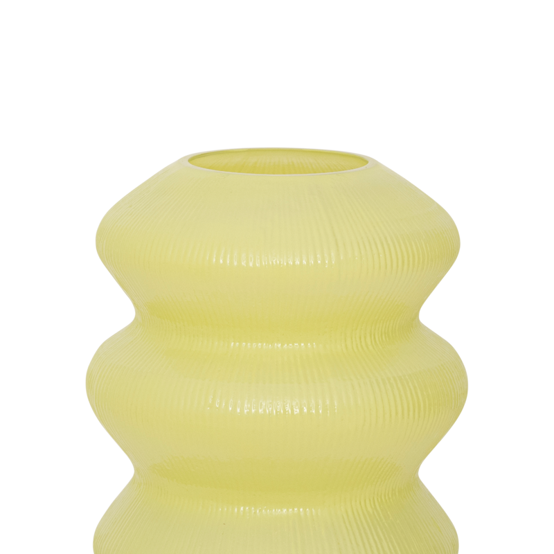 Lime Green LILY Glass Vase