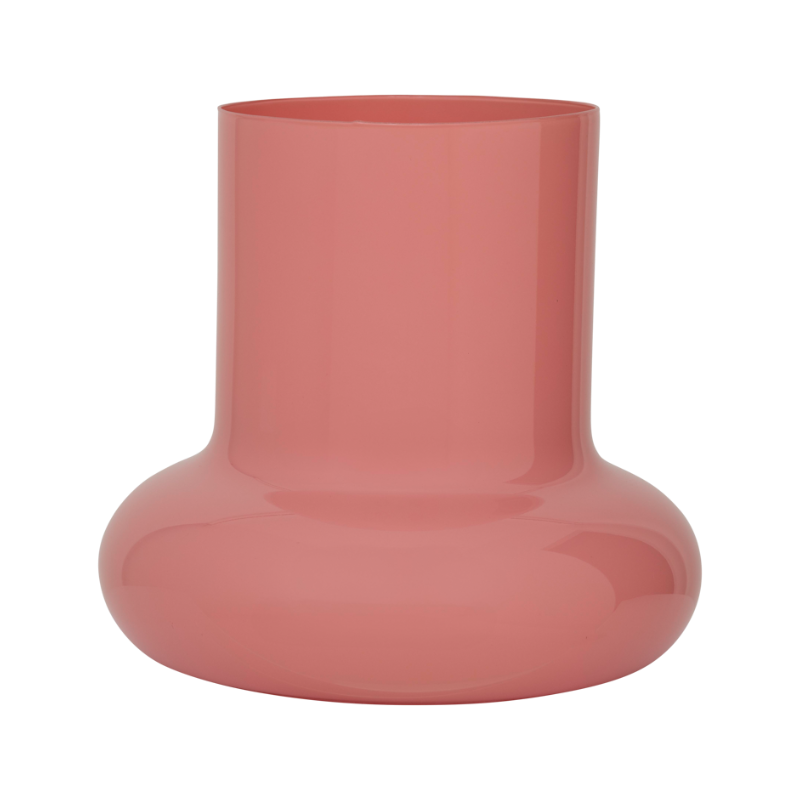 Glazen vaas SIPHO gedempt roze