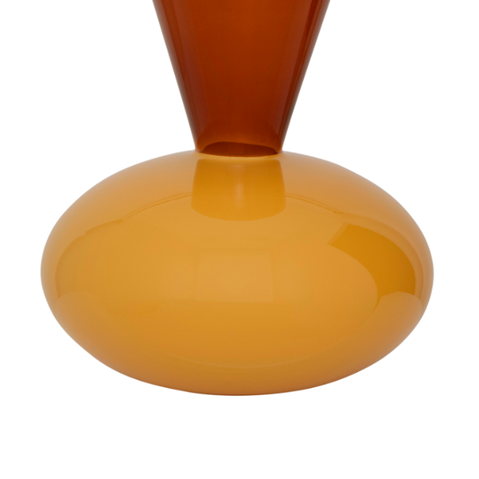 Glazen vaas ZINHLE oranje