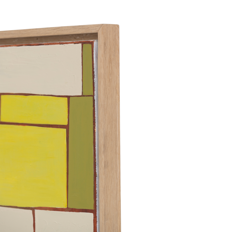 Obraz LESEDI groen met crème