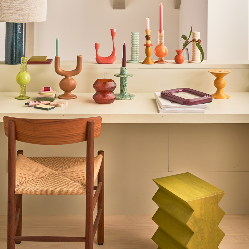 Zijtafel SEBA groen mango hout