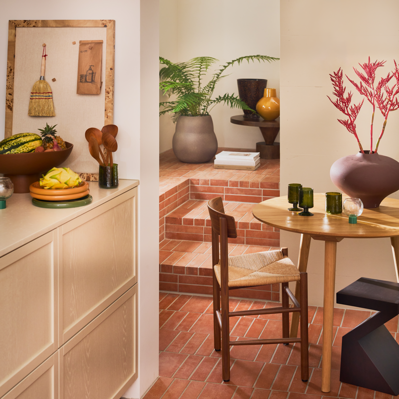 Zijtafel GAMA donker mango hout