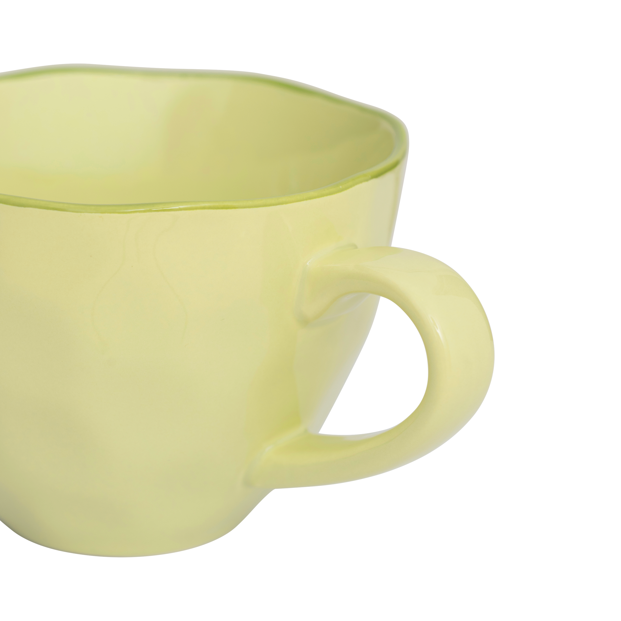 GOOD MORNING green cappuccino mug