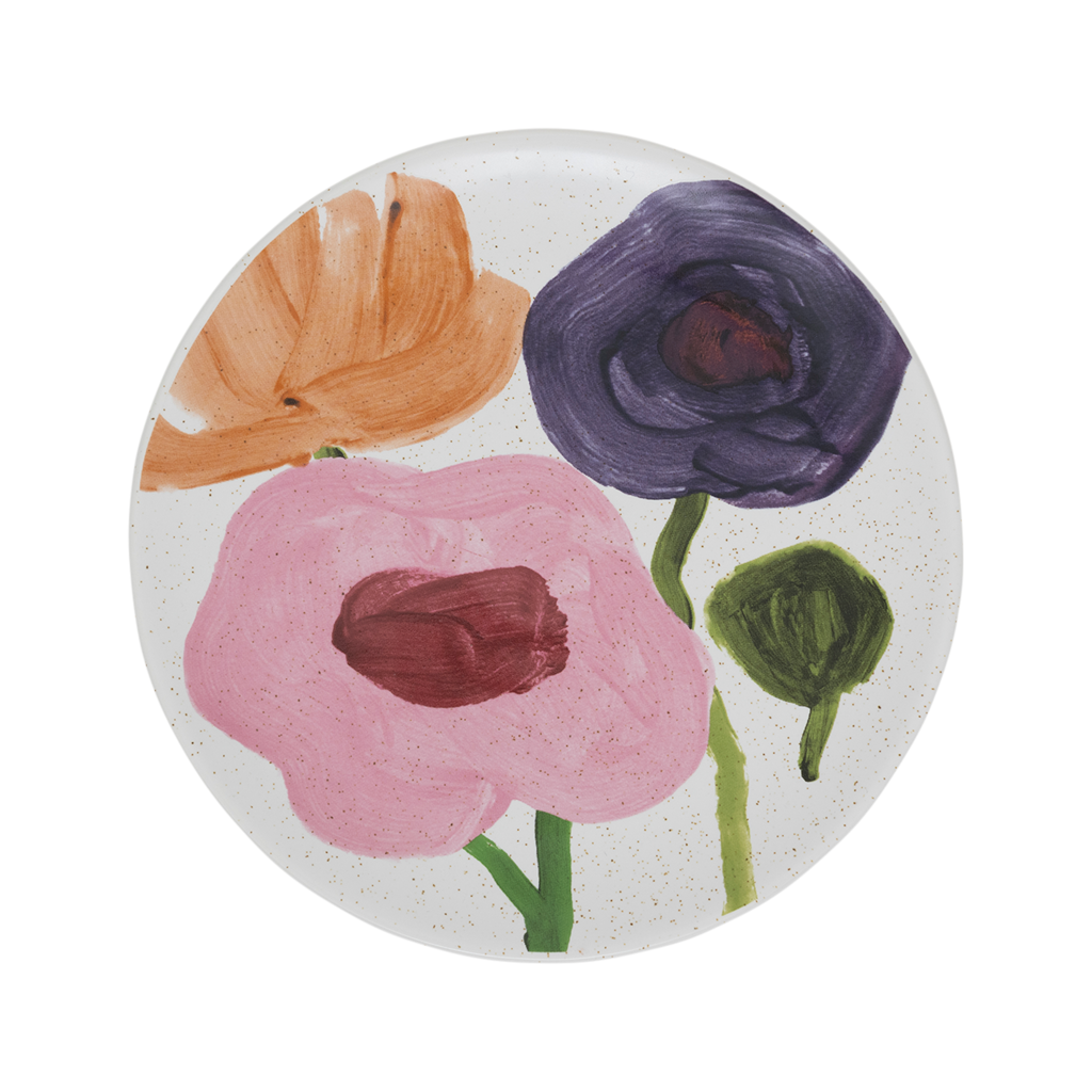 HANAKO keramische schotel met plantenmotief