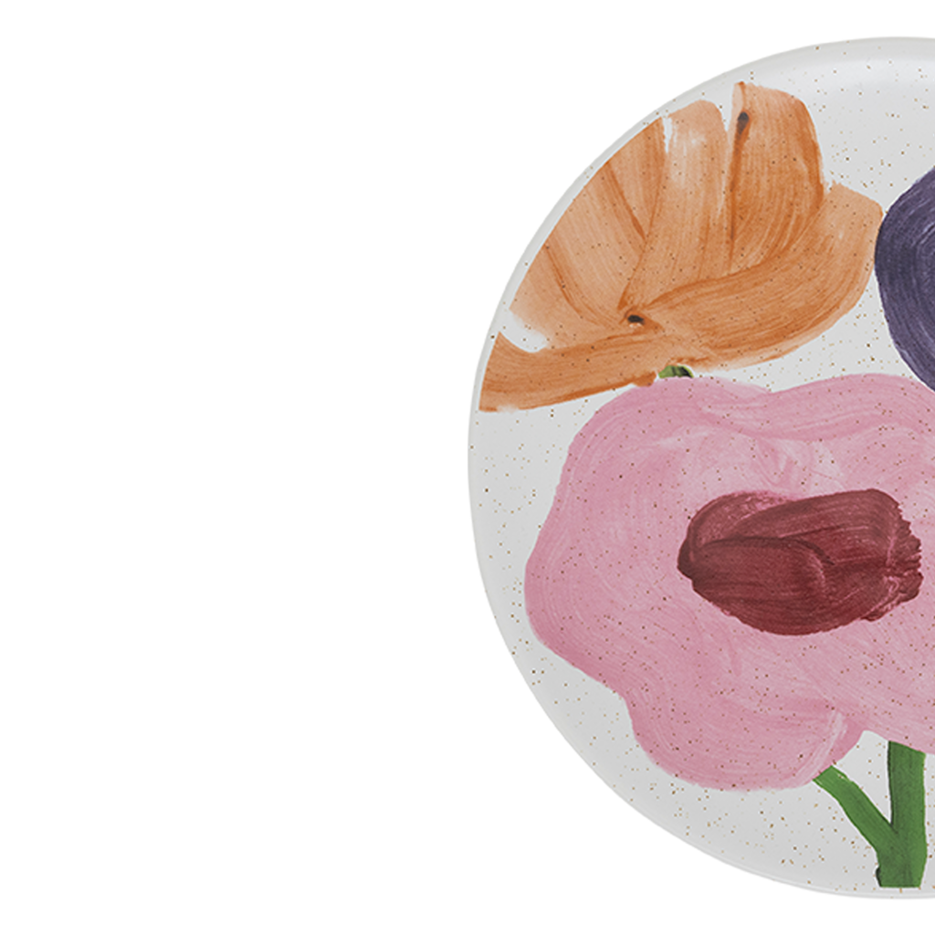 HANAKO keramische schotel met plantenmotief