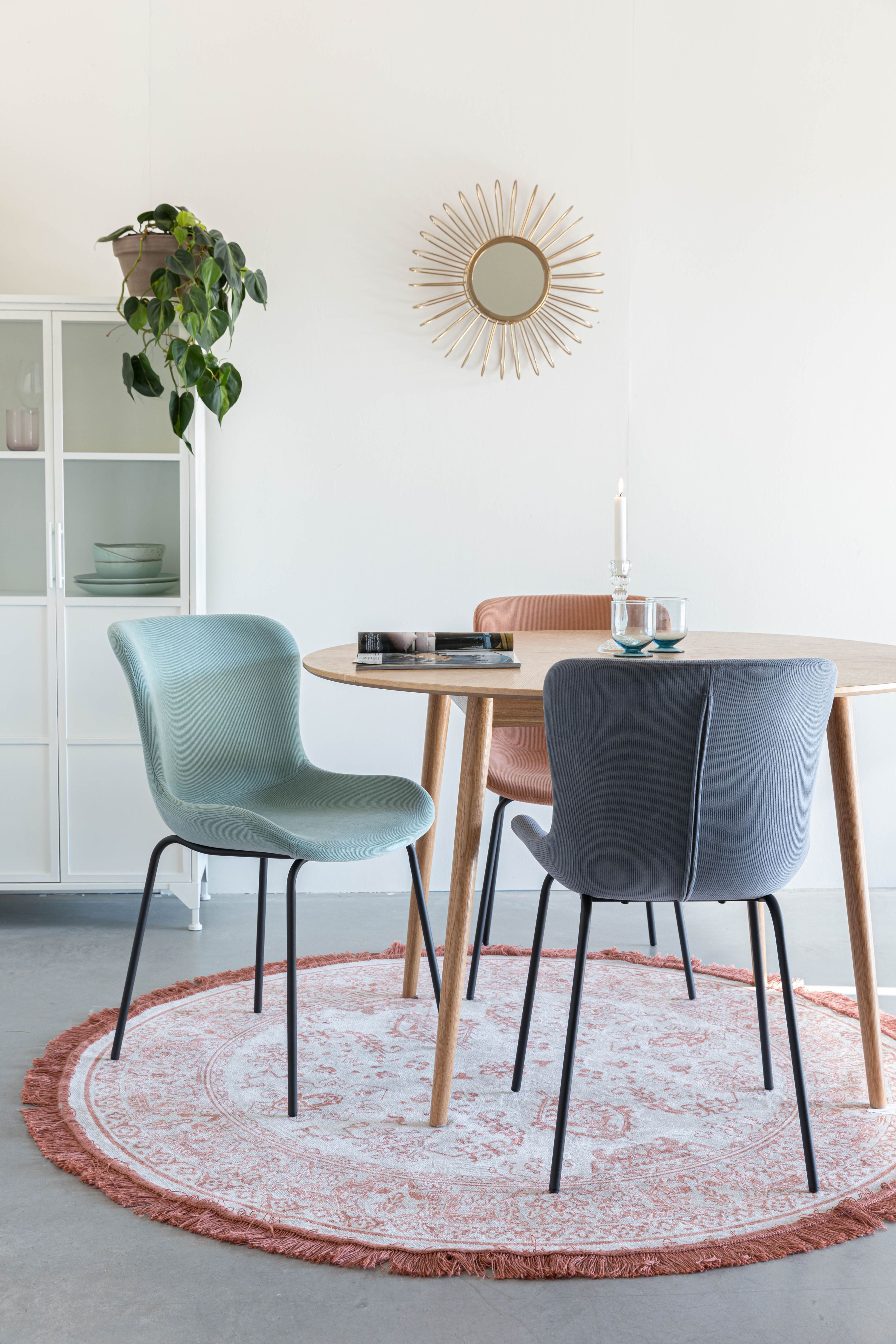 Stoel JUNZO RIB blauw