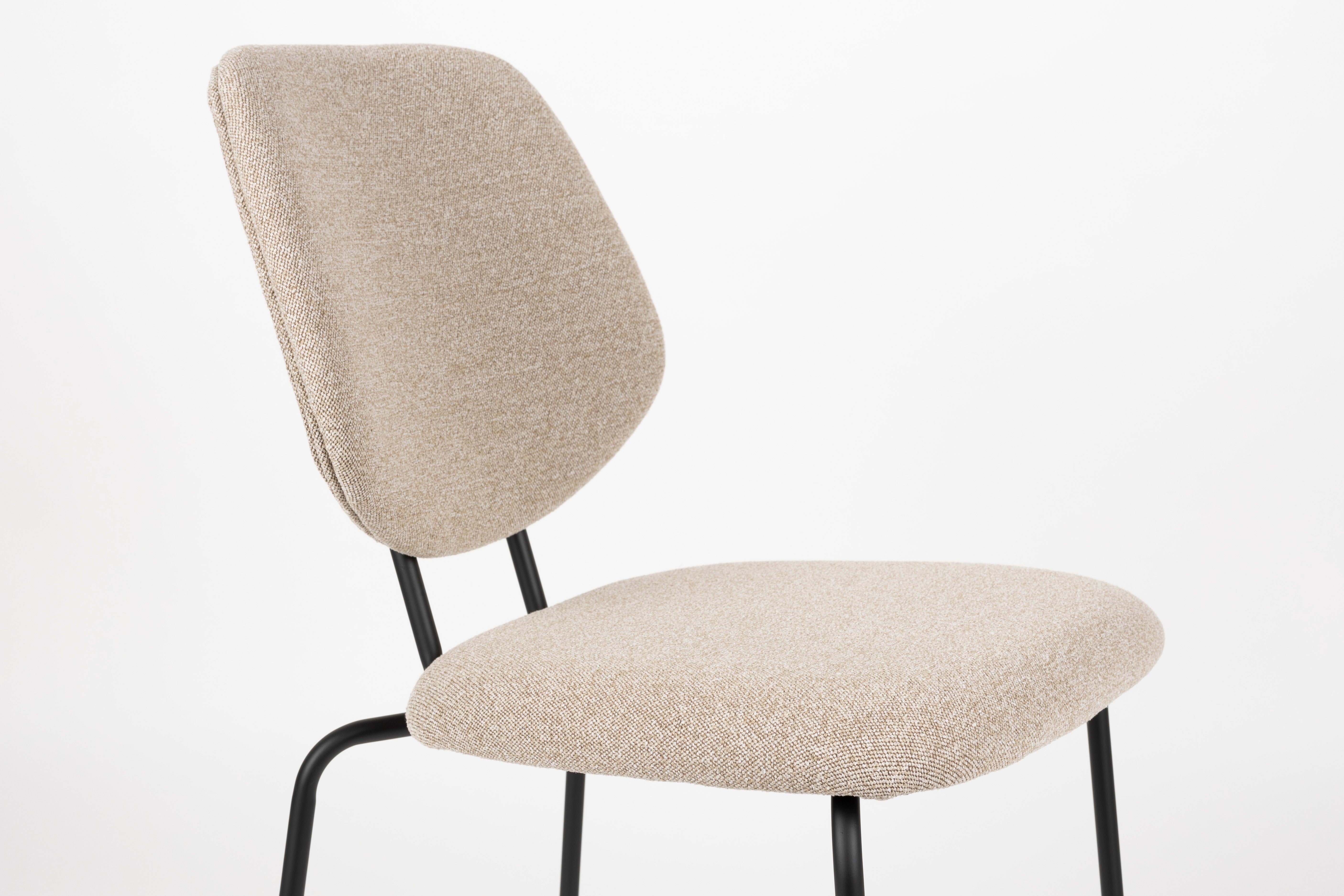 ZELO chair beige with black base