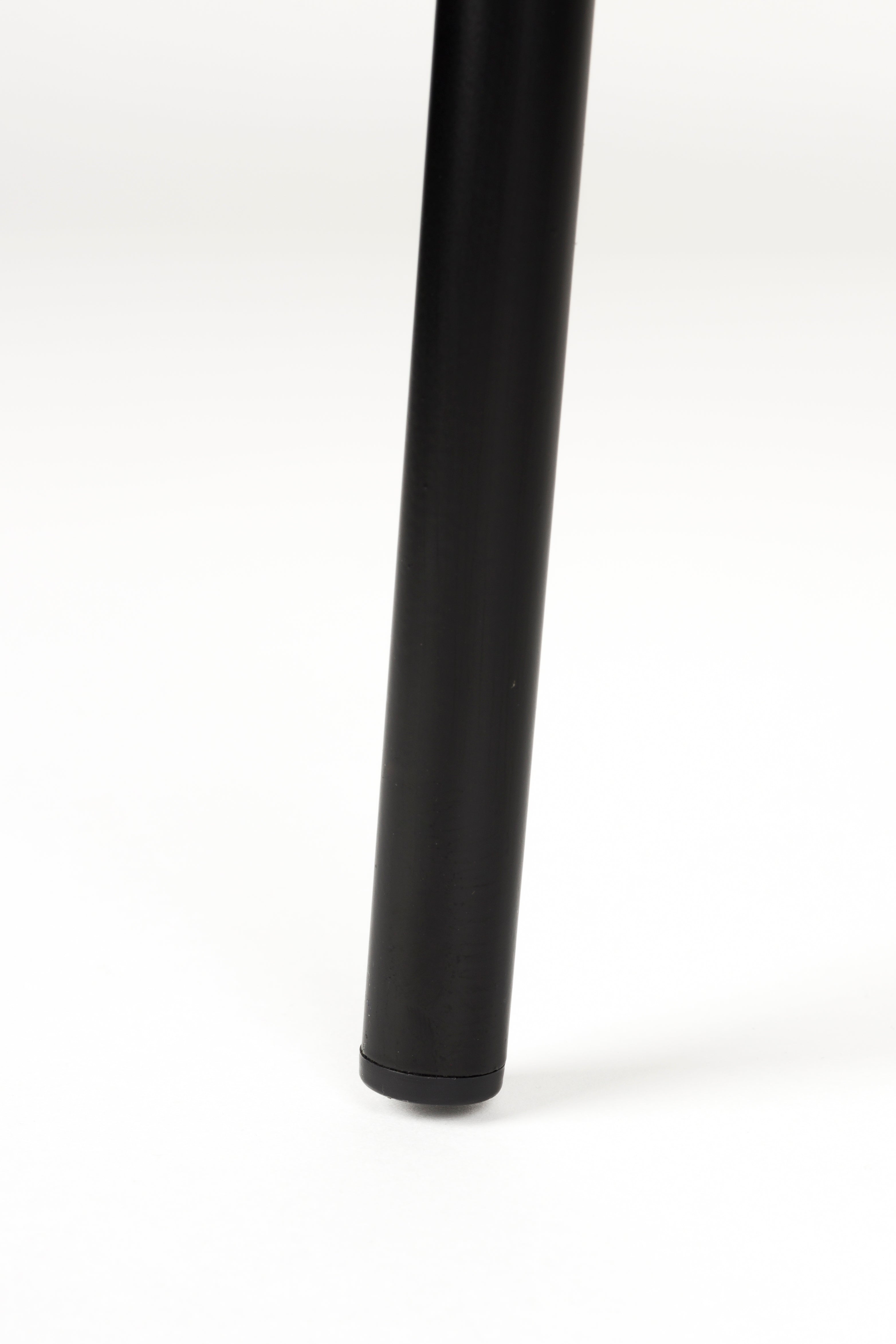 Stuhl AYLE weiß mit schwarzem Gestell